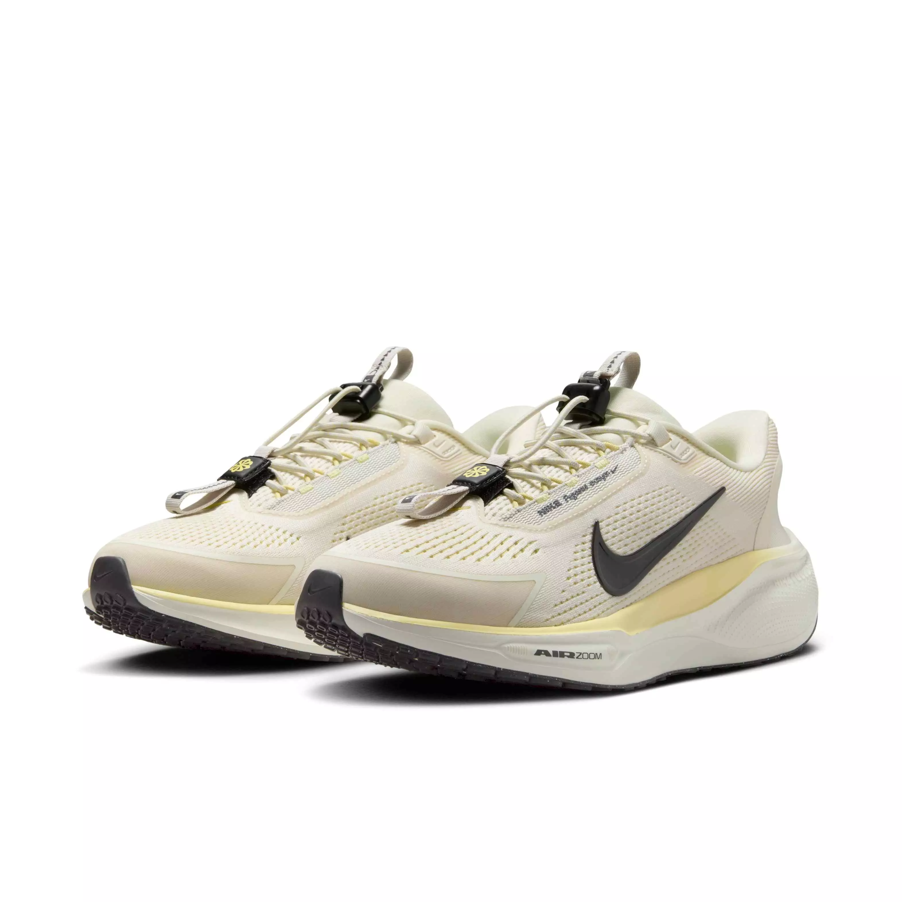 Nike Pegasus EasyOn "Pale Ivory/Soft Yellow/Light Bone/Black" Women's Running Shoe - IVORY/YELLOW/LT BONE/BLACK
