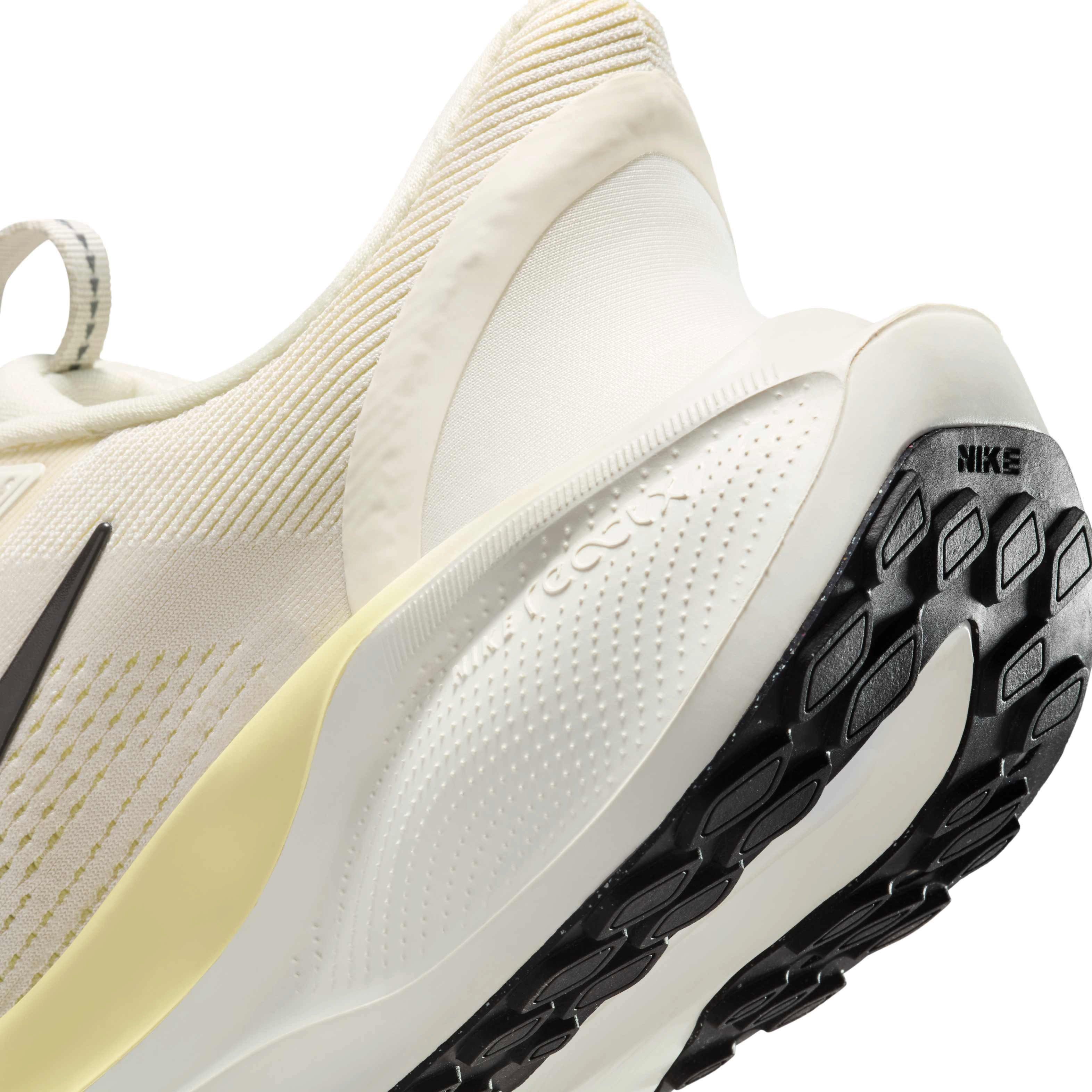 Nike Pegasus EasyOn "Pale Ivory/Soft Yellow/Light Bone/Black" Women's Running Shoe - IVORY/YELLOW/LT BONE/BLACK Thumbnail View 8