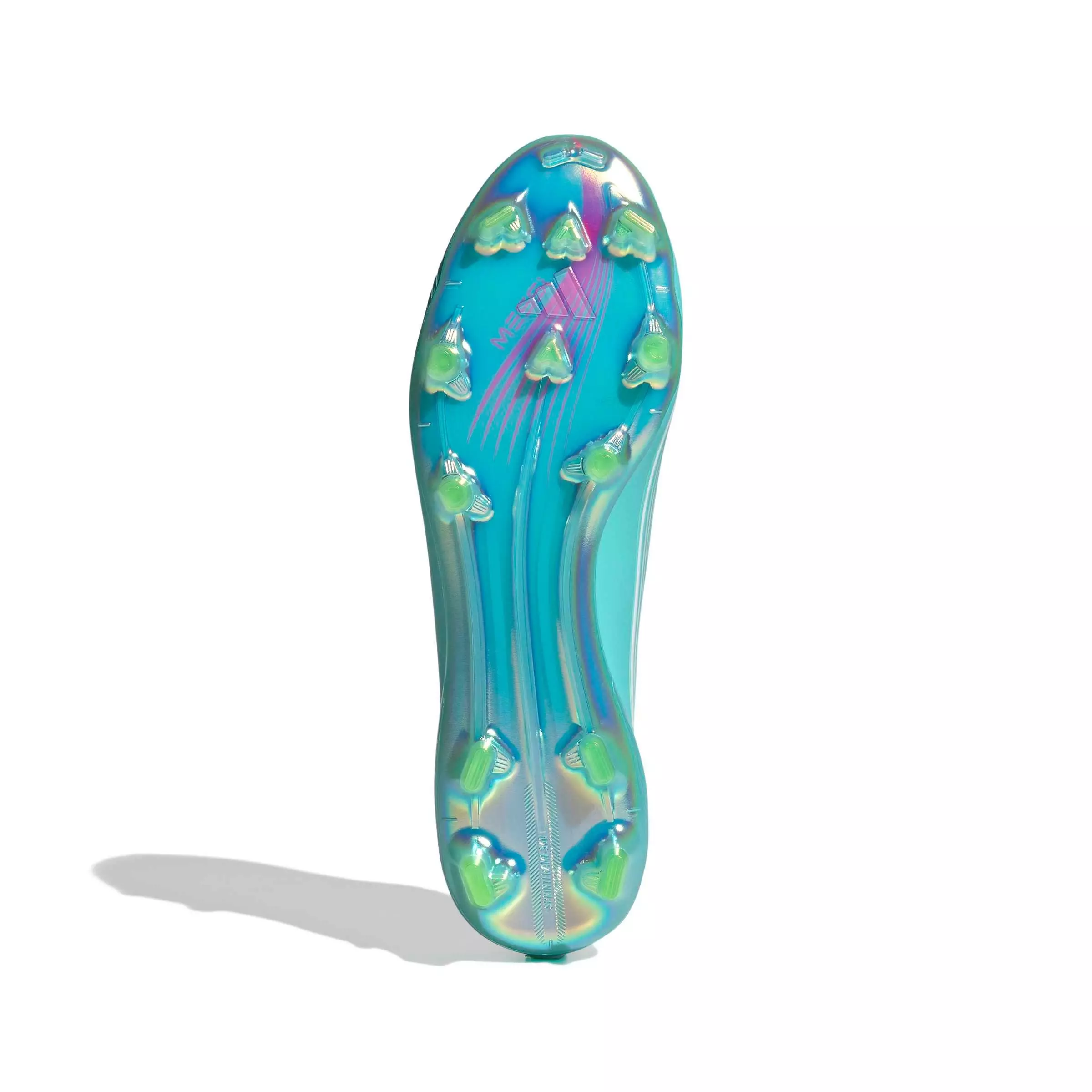 adidas F50 Messi Elite FG "Ftwr White/Lucid Pink/Flash Aqua" Men's Soccer Cleat - WHITE/PINK/AQUA