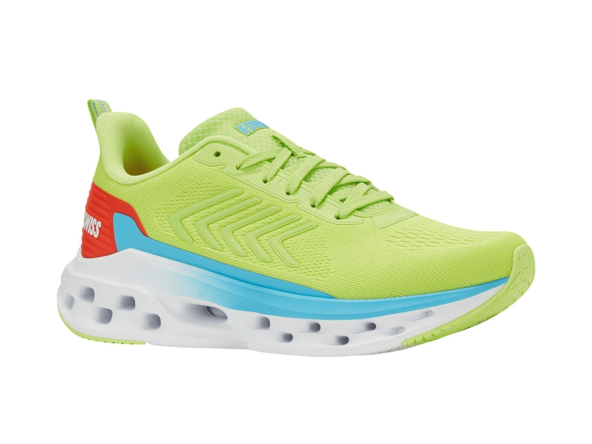 K-Swiss Melrose Tubes Lite "Sharp Green/Flame/Aquarius" Women's Shoe - SHARP GREEN/ORANGE/BLUE