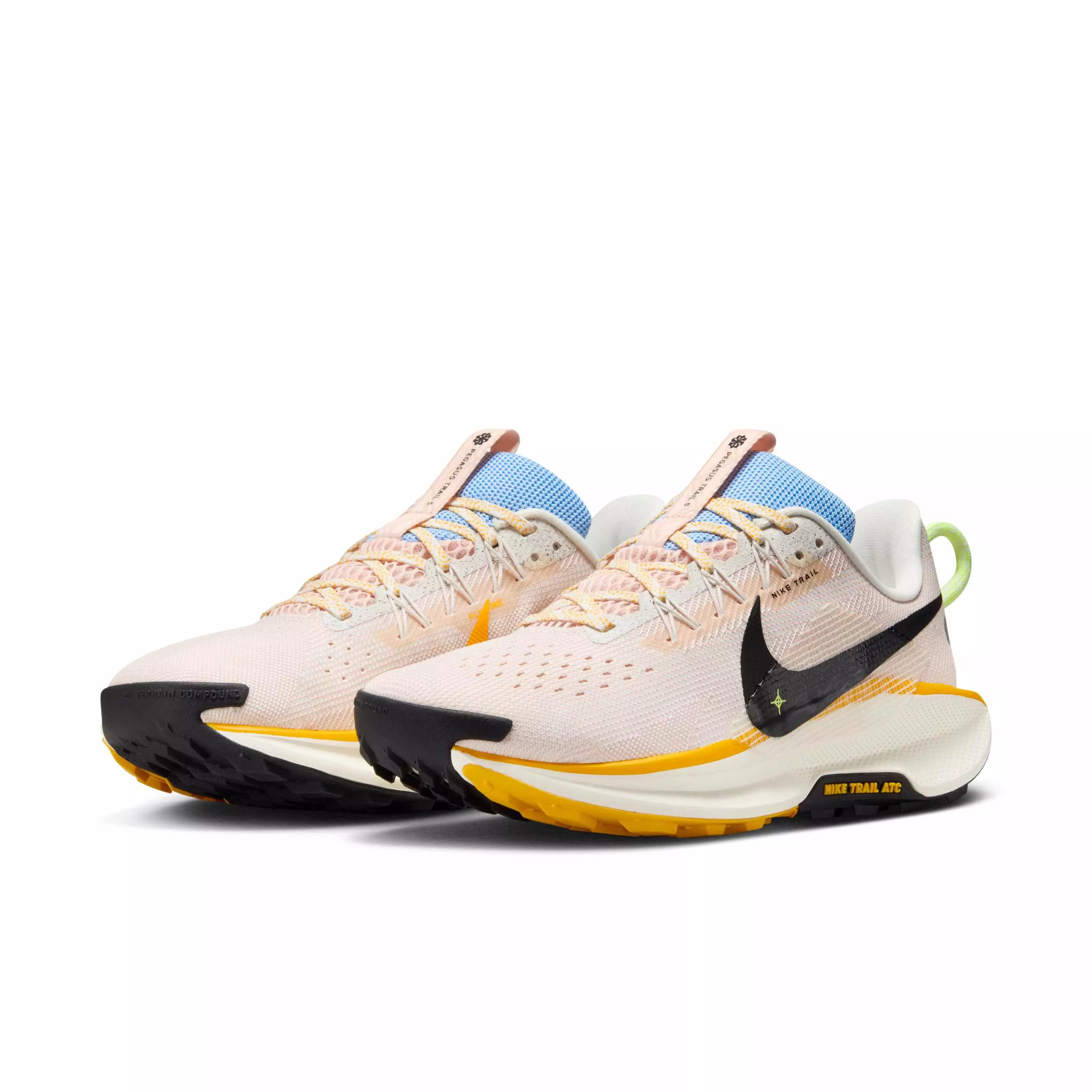 Nike Pegasus Trail 5 "Phantom/Washed Coral/University Gold/Black" Women's Trail Running Shoe - PHANTOM/CORAL/GOLD/BLACK