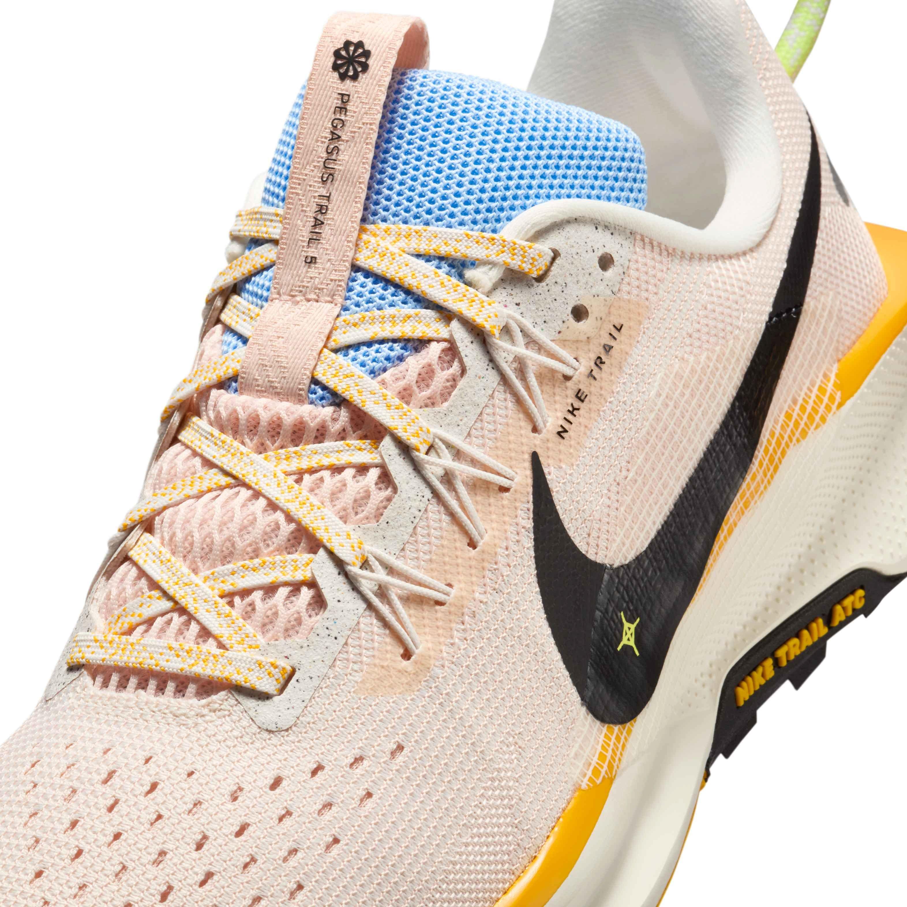 Nike Pegasus Trail 5 "Phantom/Washed Coral/University Gold/Black" Women's Trail Running Shoe - PHANTOM/CORAL/GOLD/BLACK Thumbnail View 7