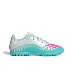 adidas F50 Messi Club Turf "Ftwr White/Lucid Pink/Flash Aqua" Men's Soccer Shoe