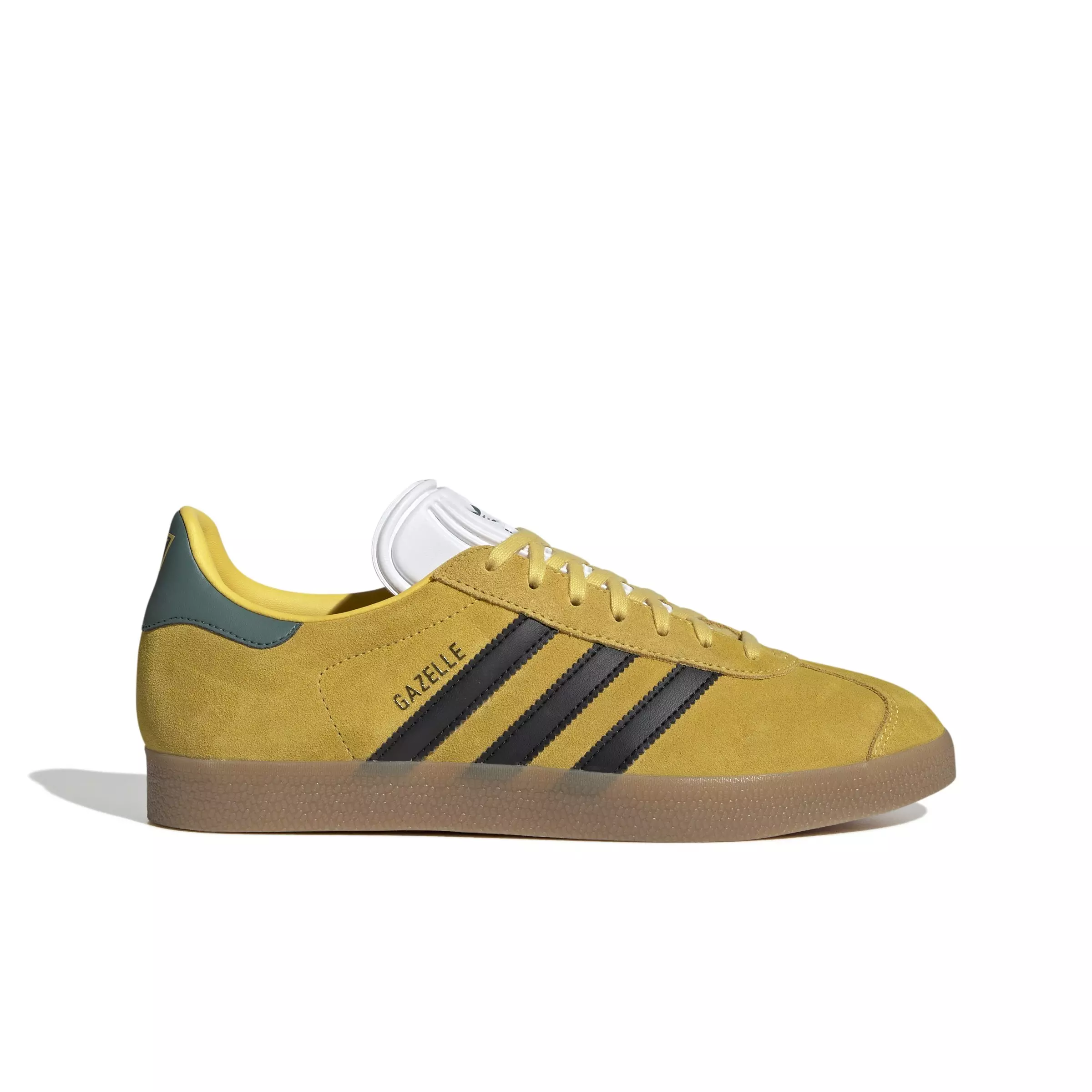adidas Originals Gazelle "Spring Yellow/Core Black/Gum 4" Men's Shoe - YELLOW/BLACK/GUM