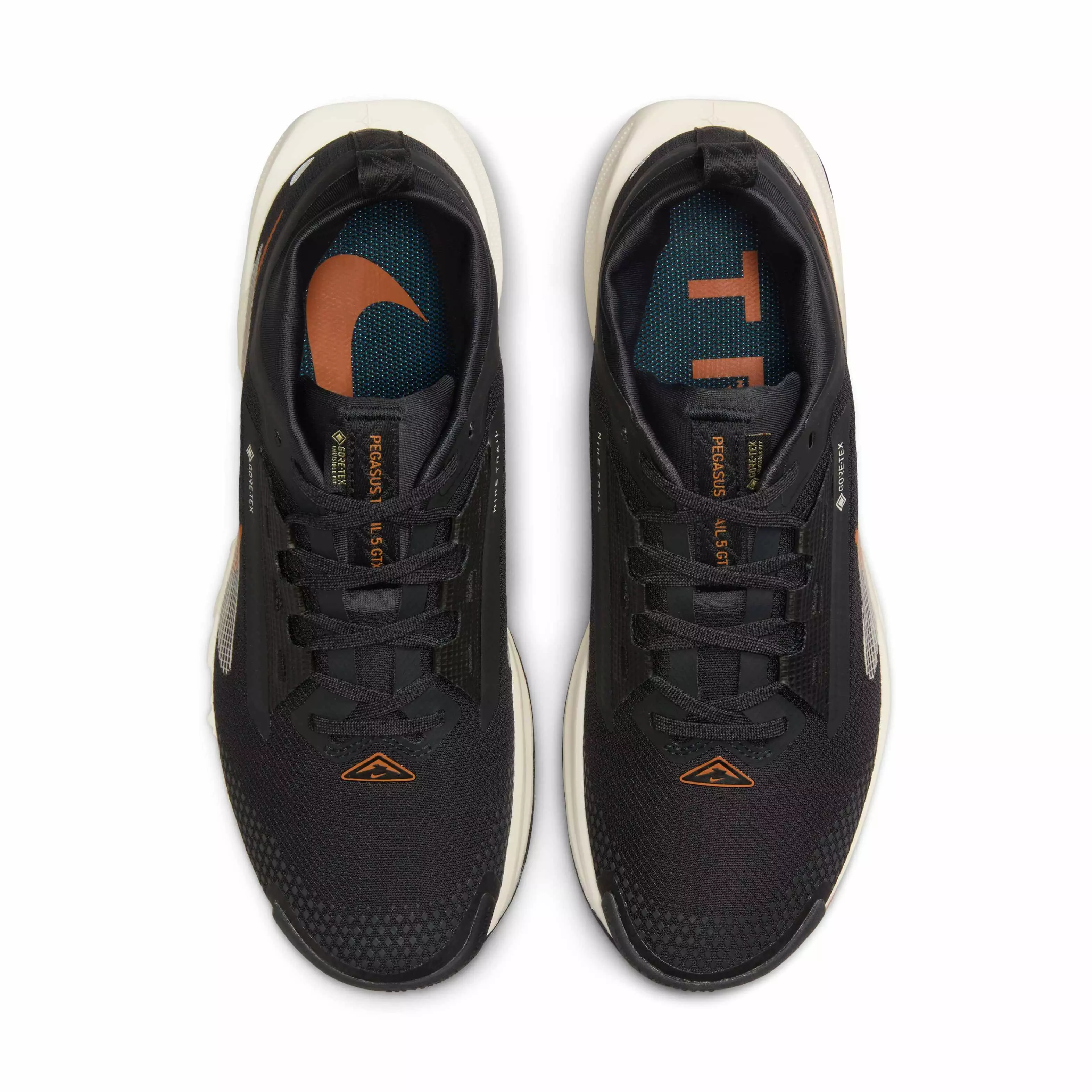 Nike Pegasus Trail 5 GORE-TEX "Off Noir/Black/Monarch/Pale Ivory" Women's Trail Running Shoe - OFF NOIR/BLACK/MONARCH/IVORY