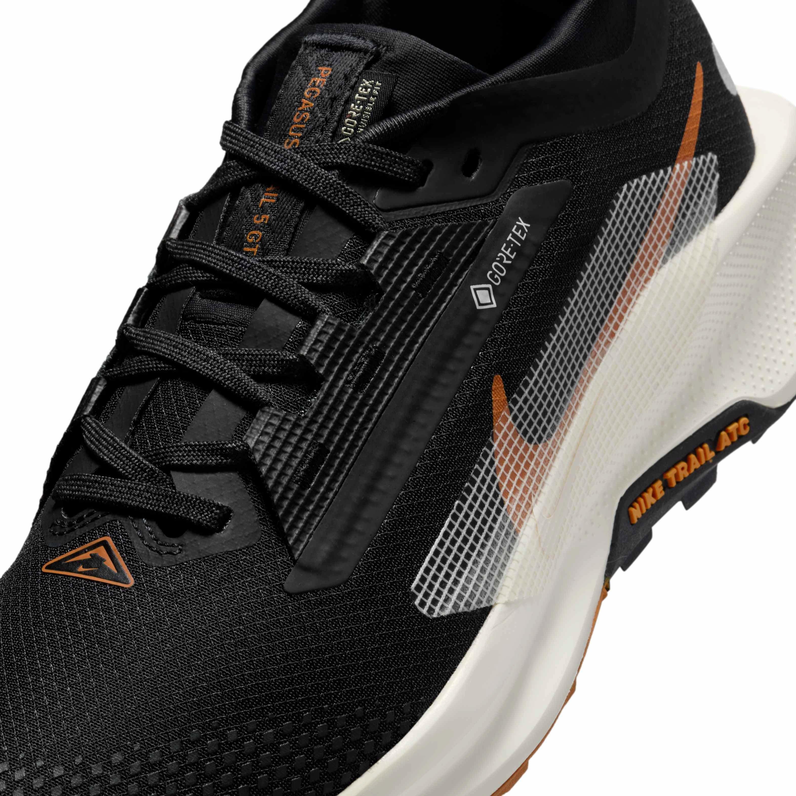 Nike Pegasus Trail 5 GORE-TEX "Off Noir/Black/Monarch/Pale Ivory" Women's Trail Running Shoe - OFF NOIR/BLACK/MONARCH/IVORY Thumbnail View 7