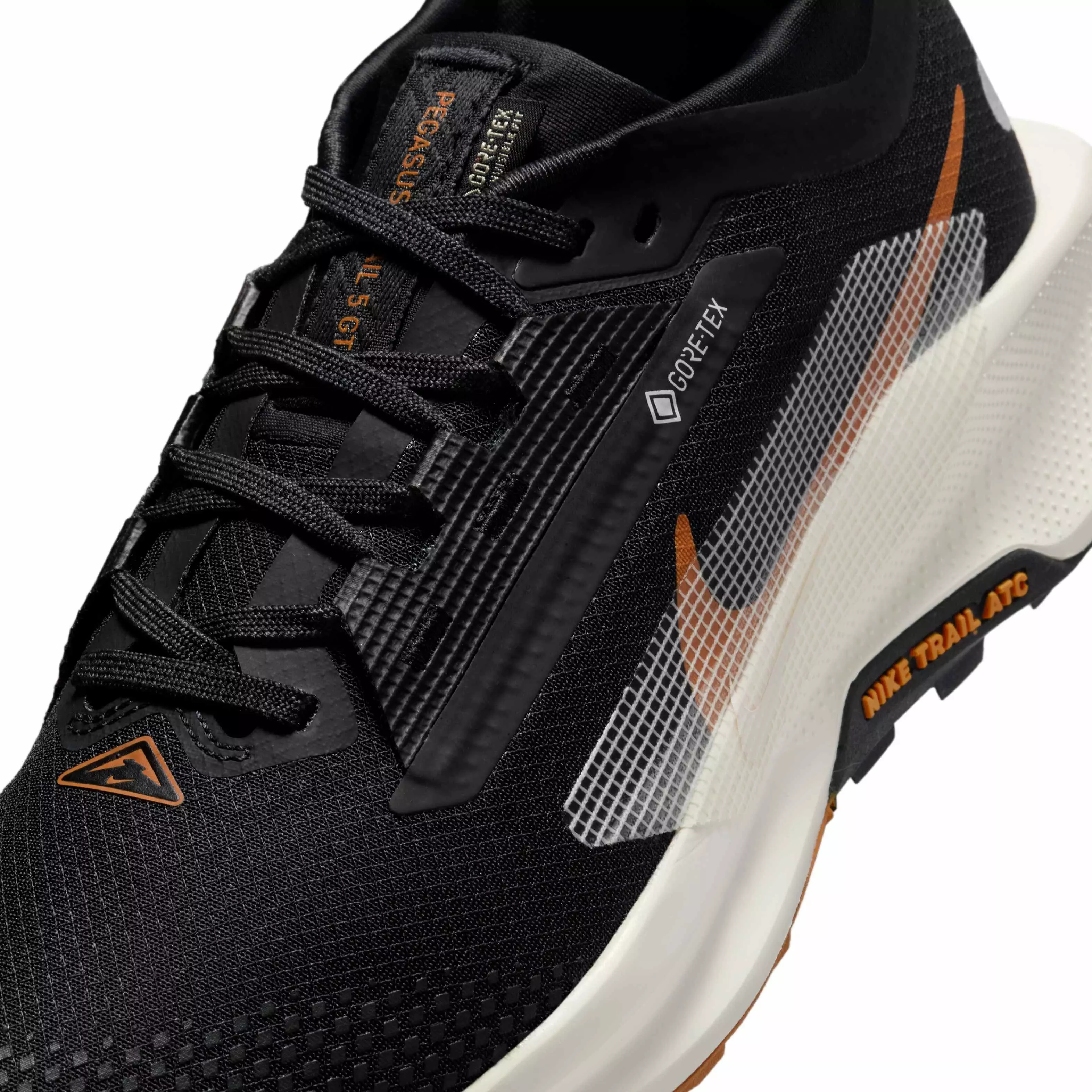 Nike Pegasus Trail 5 GORE-TEX "Off Noir/Black/Monarch/Pale Ivory" Women's Trail Running Shoe - OFF NOIR/BLACK/MONARCH/IVORY