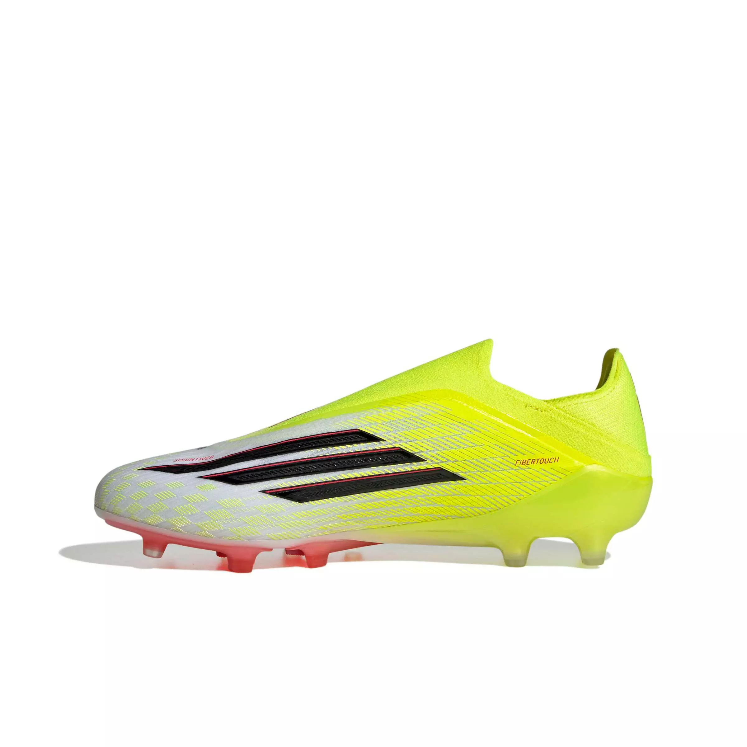 adidas F50 Elite Laceless AG "Team Solar Yellow 2/Core Black/Lucid Red" Men's Soccer Cleat - YELLOW/BLACK/RED