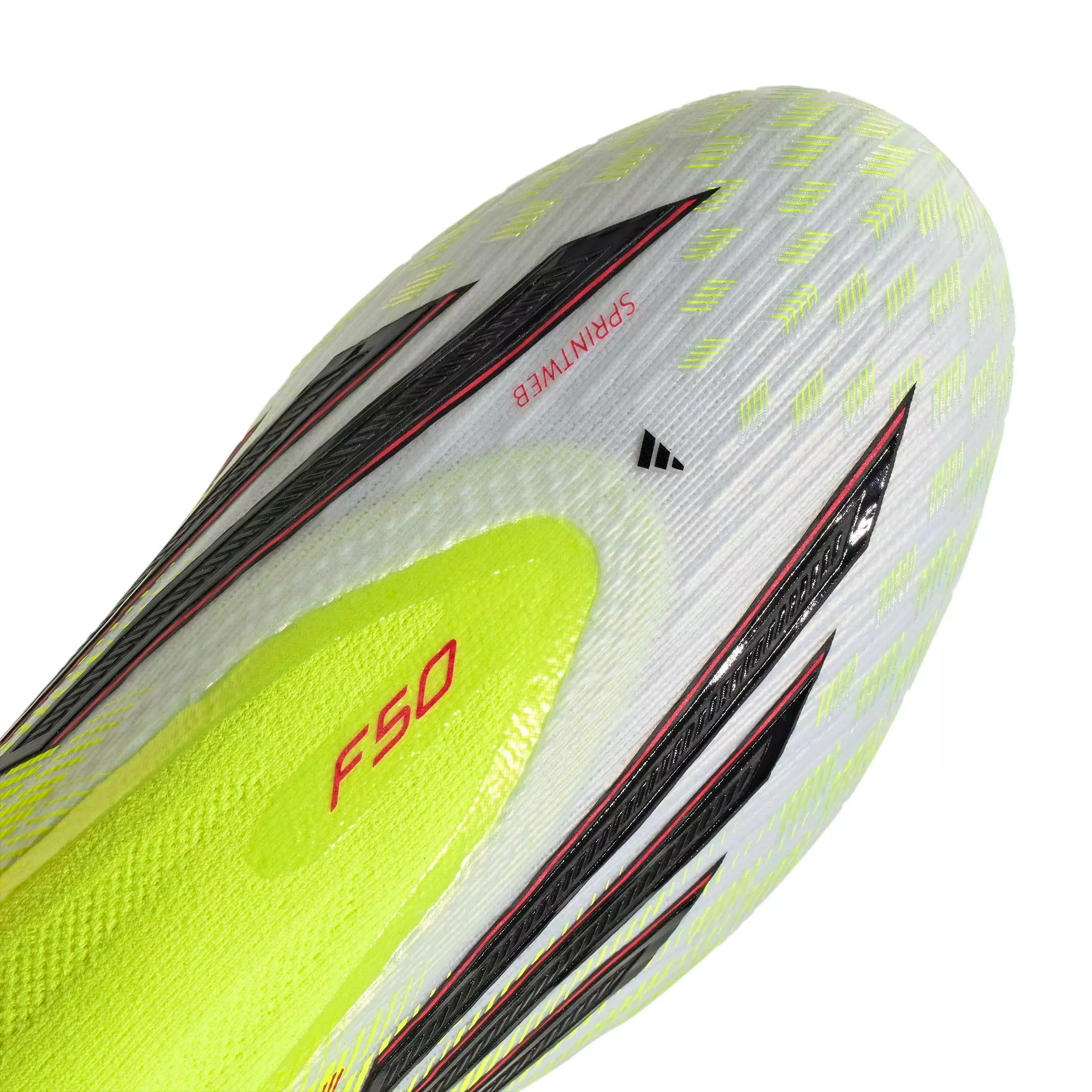 adidas F50 Elite Laceless AG "Team Solar Yellow 2/Core Black/Lucid Red" Men's Soccer Cleat - YELLOW/BLACK/RED