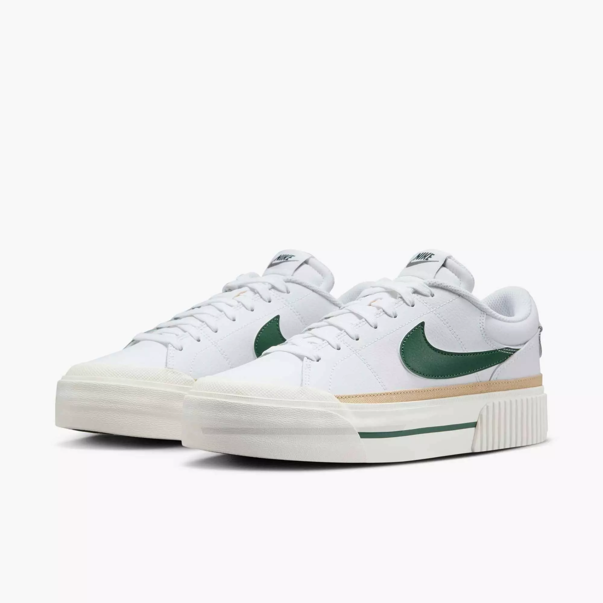Nike Court Legacy Lift "White/Sail/Sesame/Fir" Women's Shoe - WHITE/SAIL/SESAME/FIR