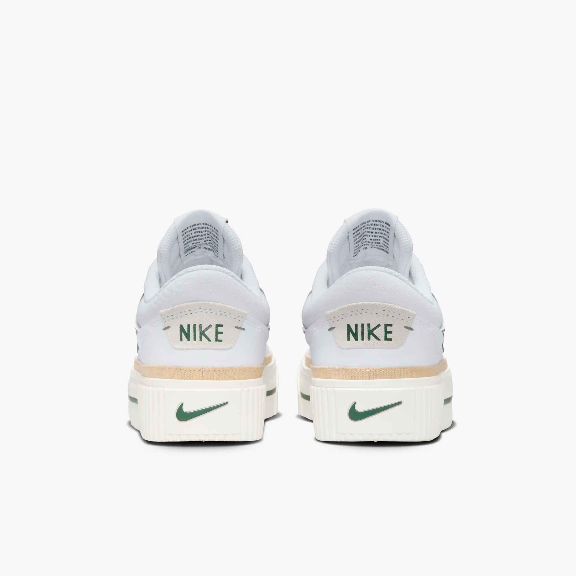 Nike Court Legacy Lift "White/Sail/Sesame/Fir" Women's Shoe - WHITE/SAIL/SESAME/FIR Thumbnail View 5
