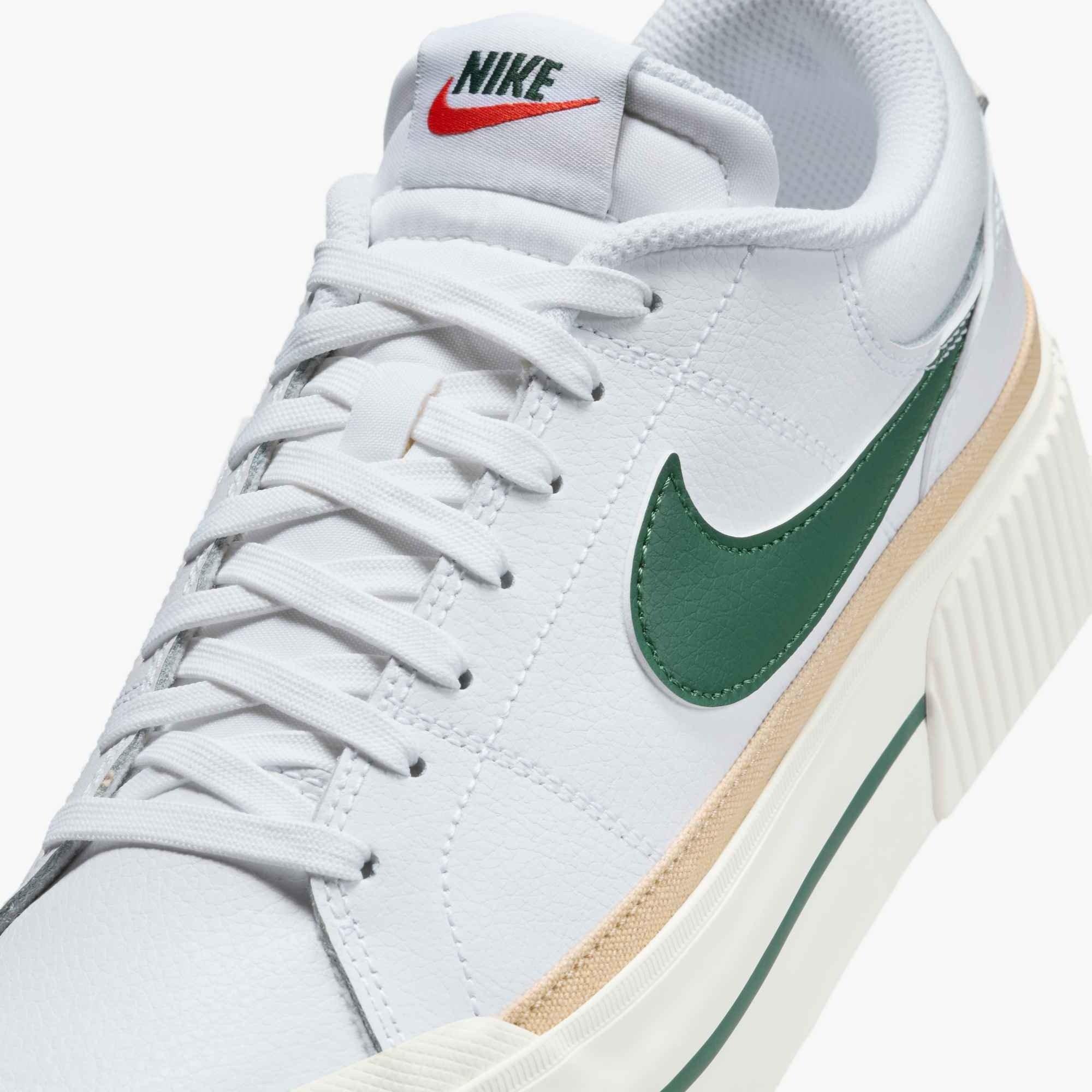 Nike Court Legacy Lift "White/Sail/Sesame/Fir" Women's Shoe - WHITE/SAIL/SESAME/FIR Thumbnail View 6