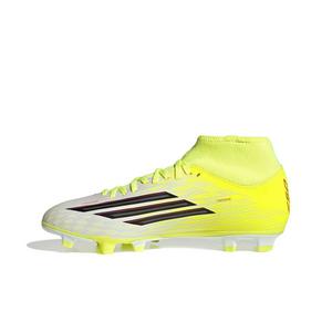 adidas F50 Club Mid Cut MG "Team Solar Yellow 2/Core Black/Lucid Red" Men's Soccer Cleat