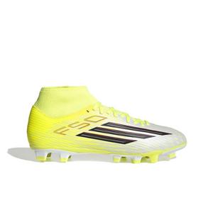 adidas F50 Club Mid Cut MG "Team Solar Yellow 2/Core Black/Lucid Red" Men's Soccer Cleat