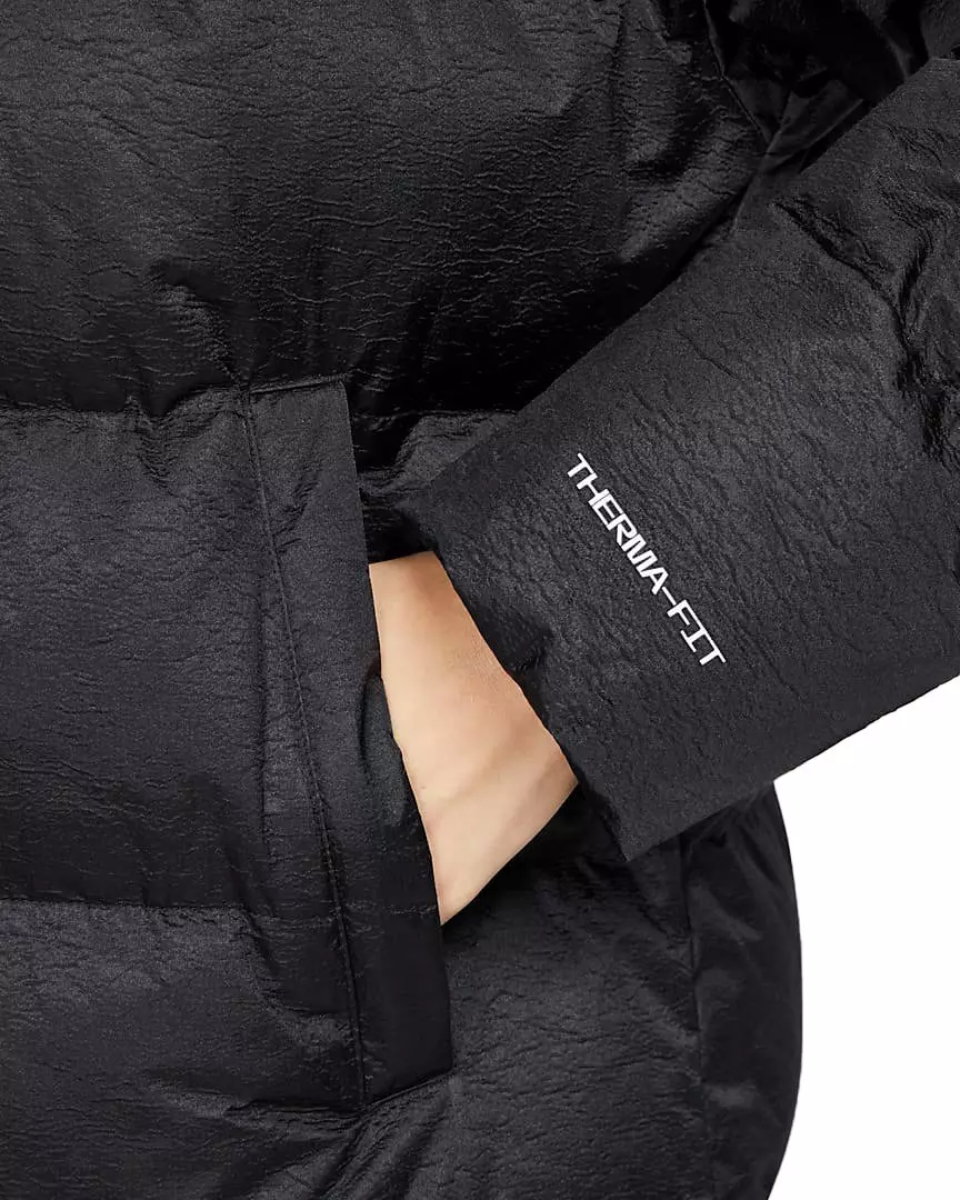 Nike Women's Sportswear Therma-FIT Synthetic Fill City Shine Parka - BLACK