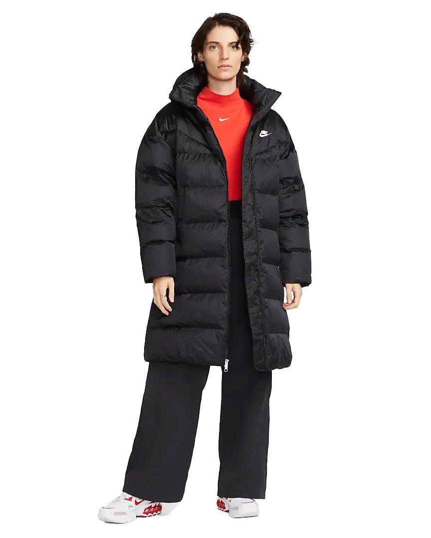 Nike Women's Sportswear Therma-FIT Synthetic Fill City Shine Parka - BLACK Thumbnail View 6