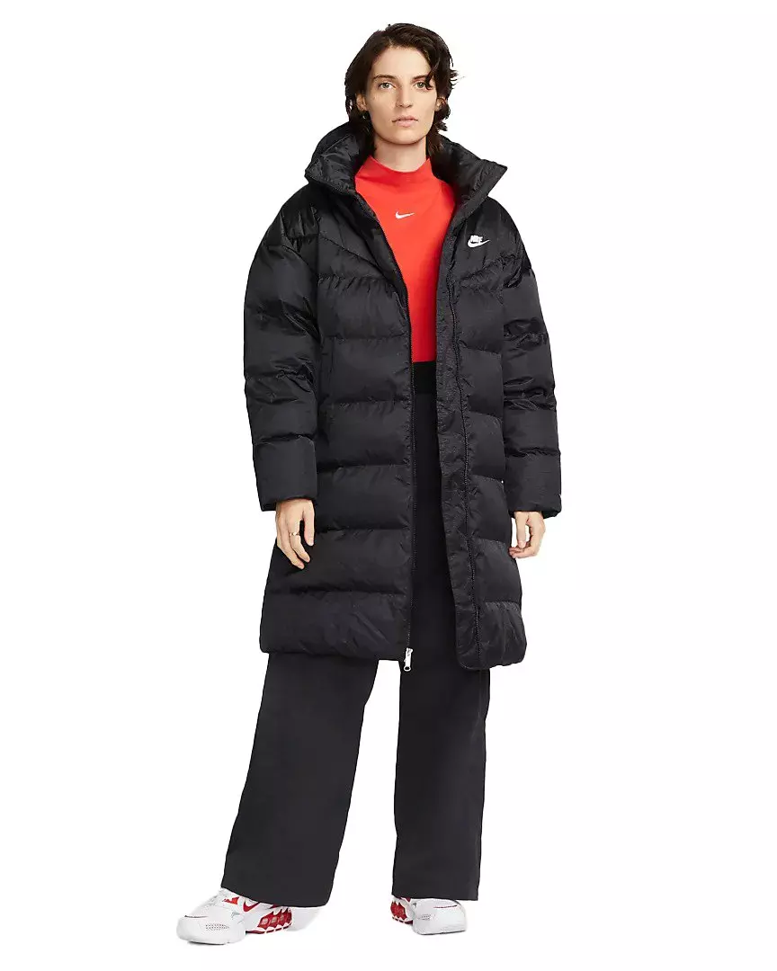 Nike Women's Sportswear Therma-FIT Synthetic Fill City Shine Parka - BLACK