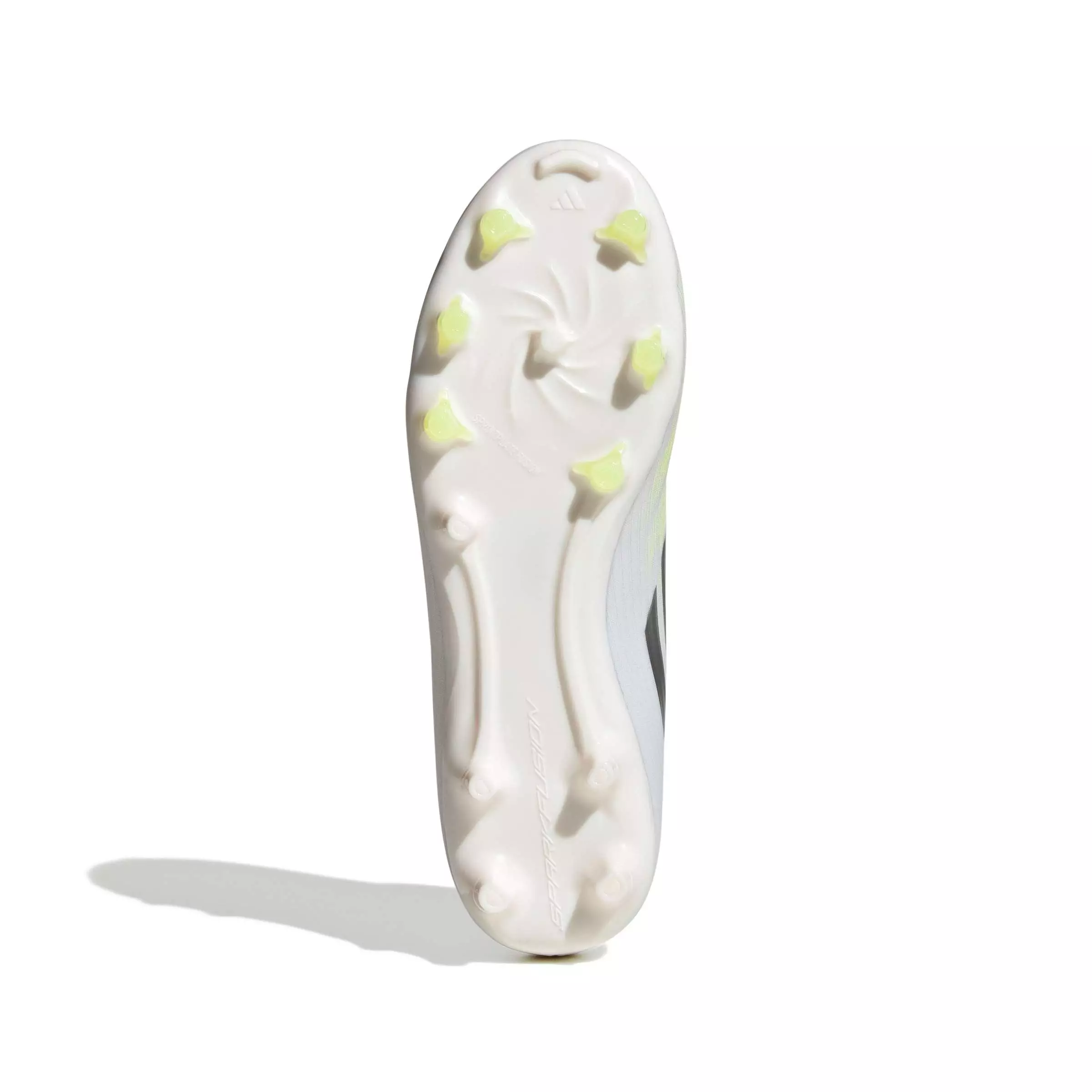 adidas F50 Sparkfusion Club Mid Cut MG "Ftwr White/Iron Metallic/Hi-Res Yellow" Women's Soccer Cleat - WHITE/IRON/YELLOW