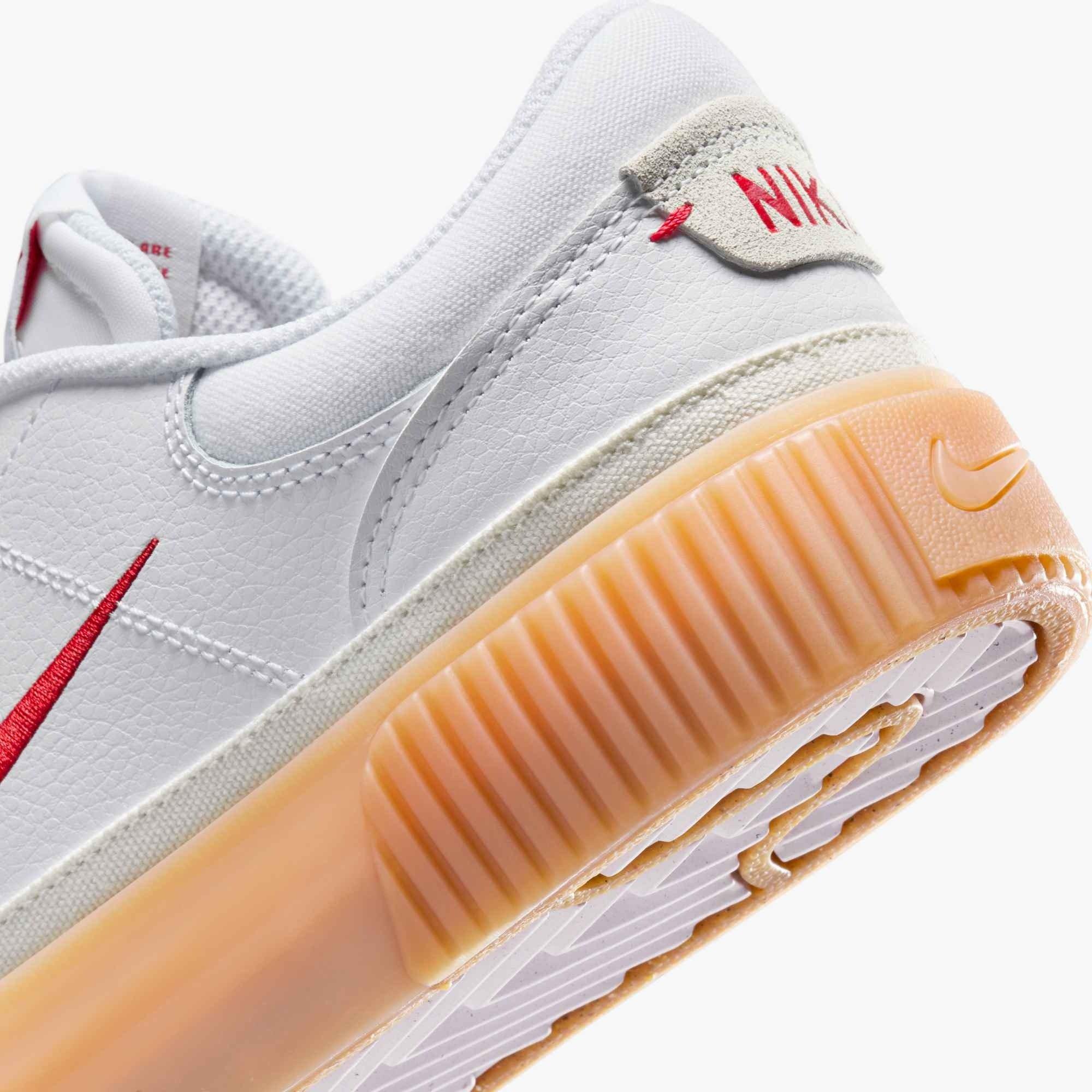 Nike Court Legacy Lift "White/Gum Yellow/Sail/University Red" Women's Shoe - WHITE/GUM/SAIL/RED Thumbnail View 7