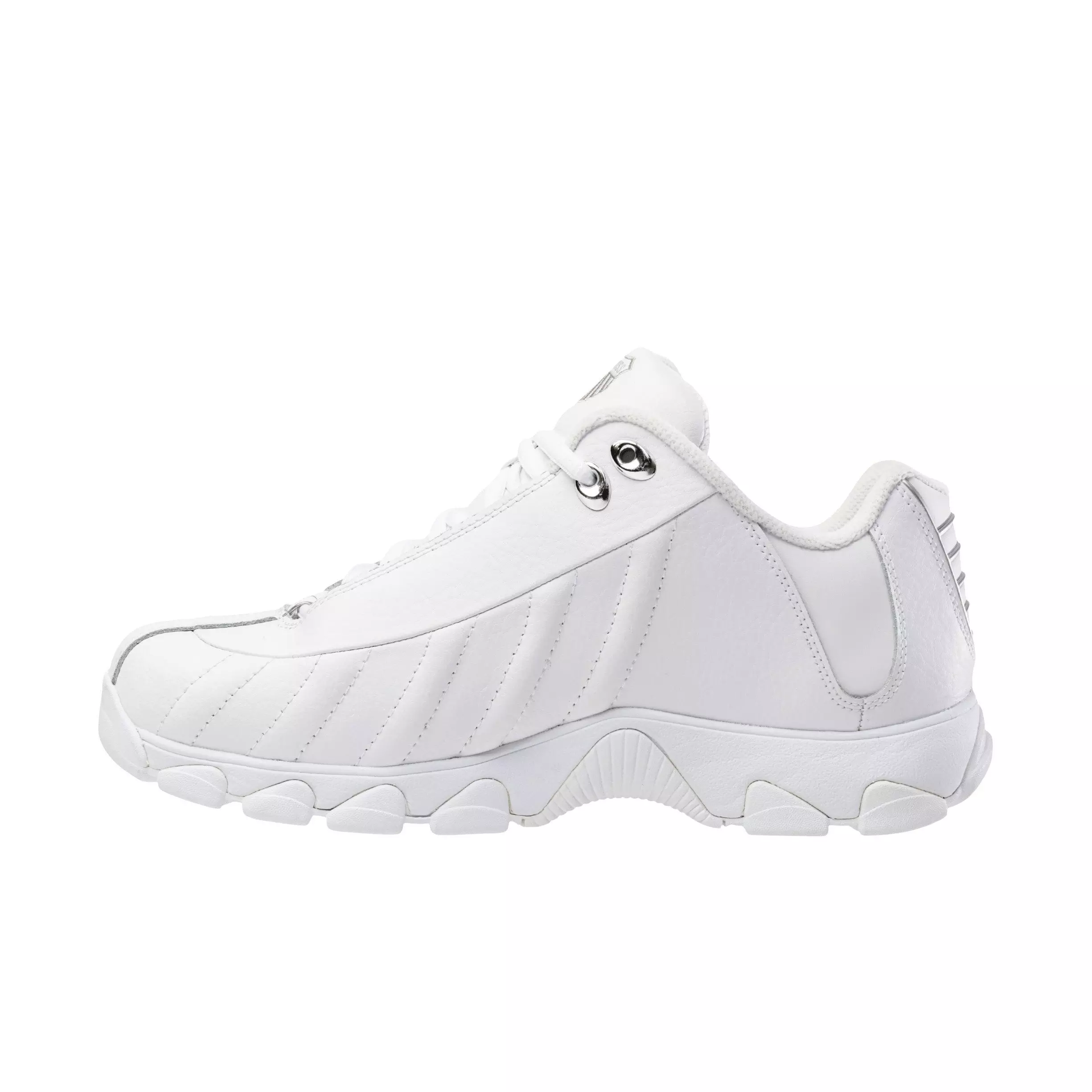 K-Swiss ST329 CMF "White/Silver" Men's Shoe - WHITE/SILVER