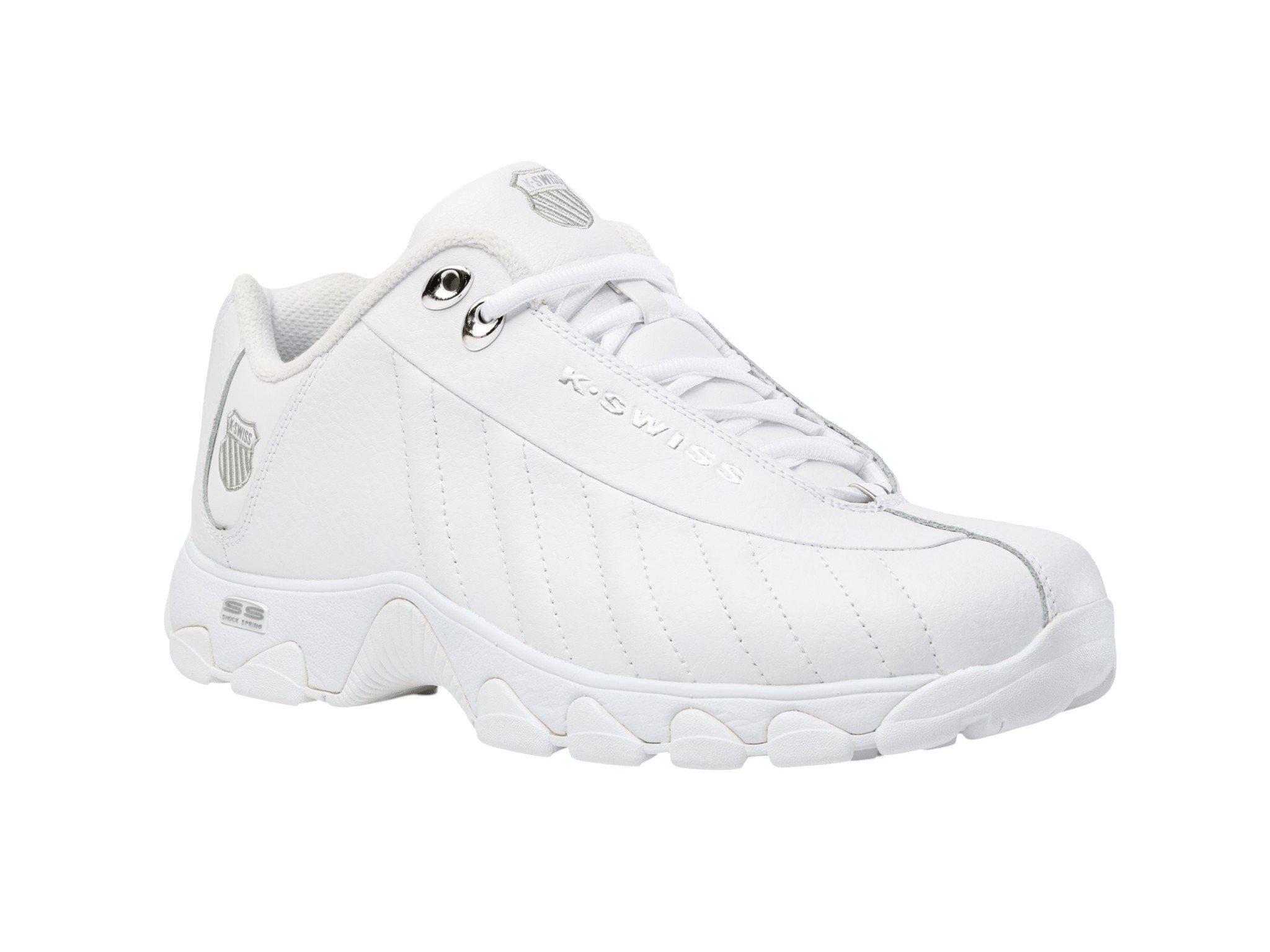 K-Swiss ST329 CMF "White/Silver" Men's Shoe - WHITE/SILVER