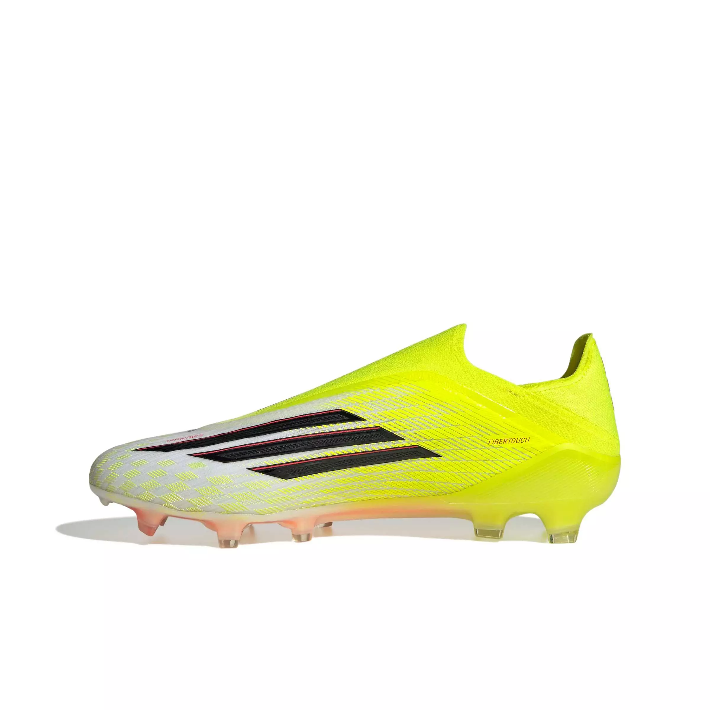 adidas F50 Elite Laceless FG "Team Solar Yellow 2/Core Black/Lucid Red" Men's Soccer Cleat - YELLOW/BLACK/RED