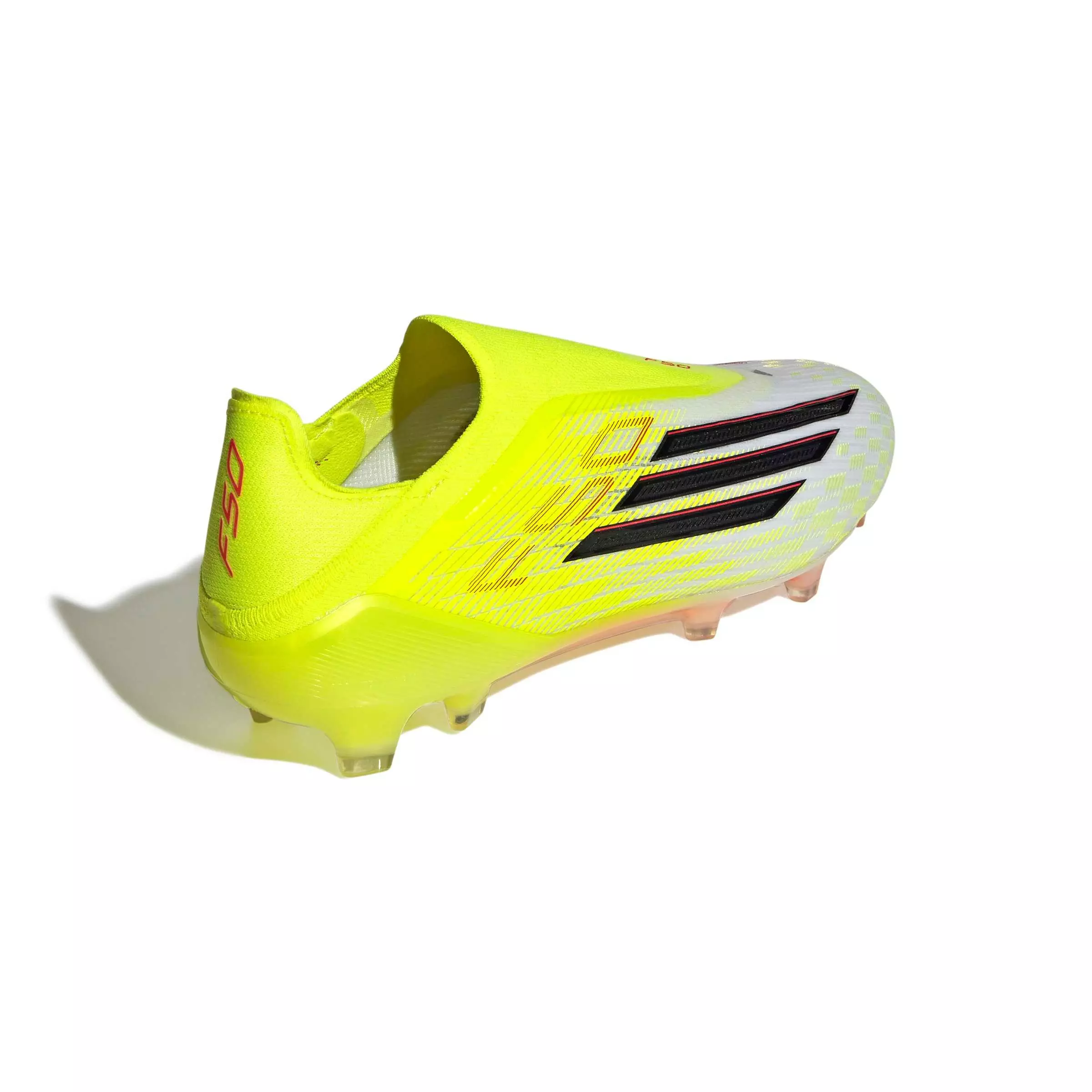 adidas F50 Elite Laceless FG "Team Solar Yellow 2/Core Black/Lucid Red" Men's Soccer Cleat - YELLOW/BLACK/RED