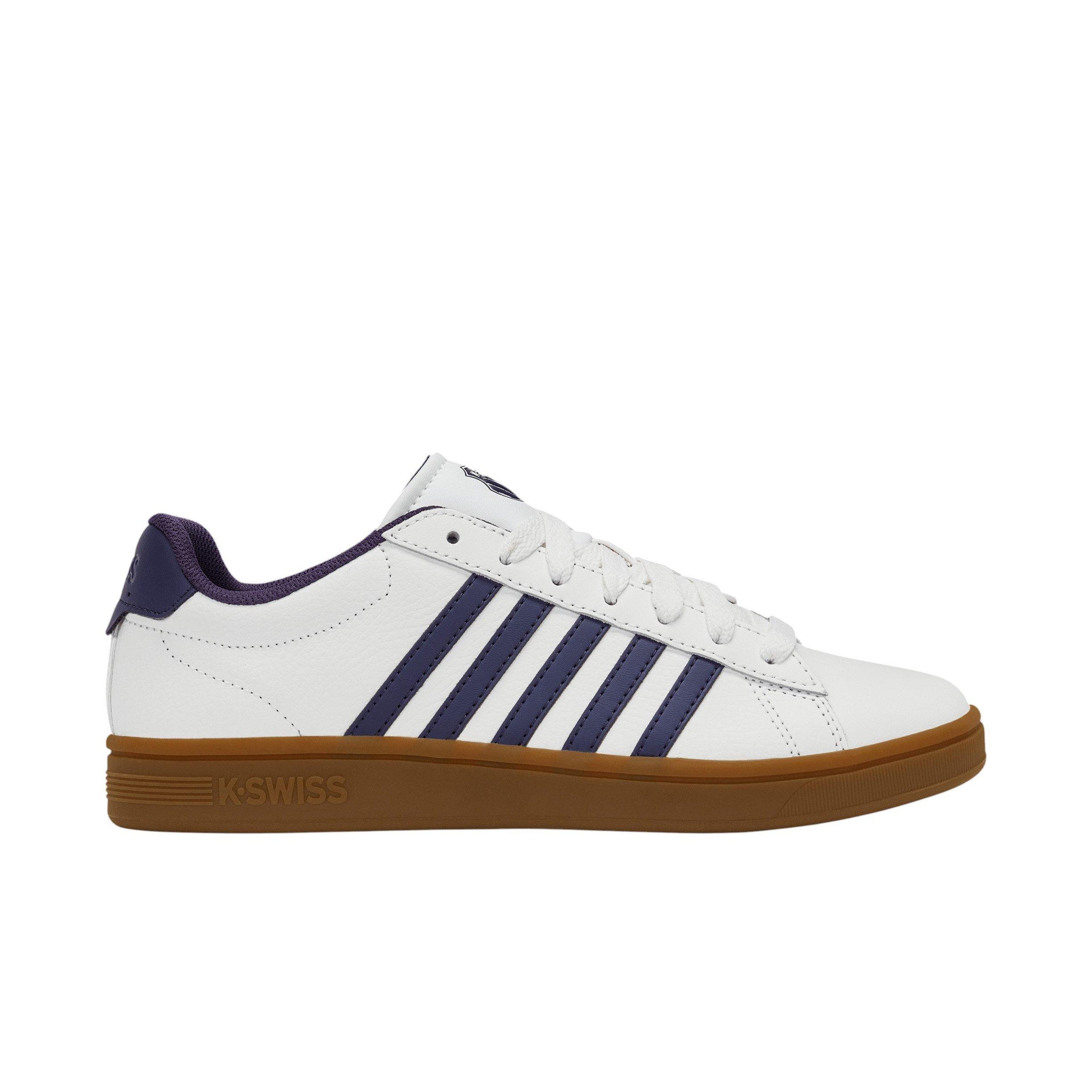 K-Swiss Court Tiebreak II "Bright White/Naval Academy/Gum" Men's Shoe - WHITE/NAVY/GUM