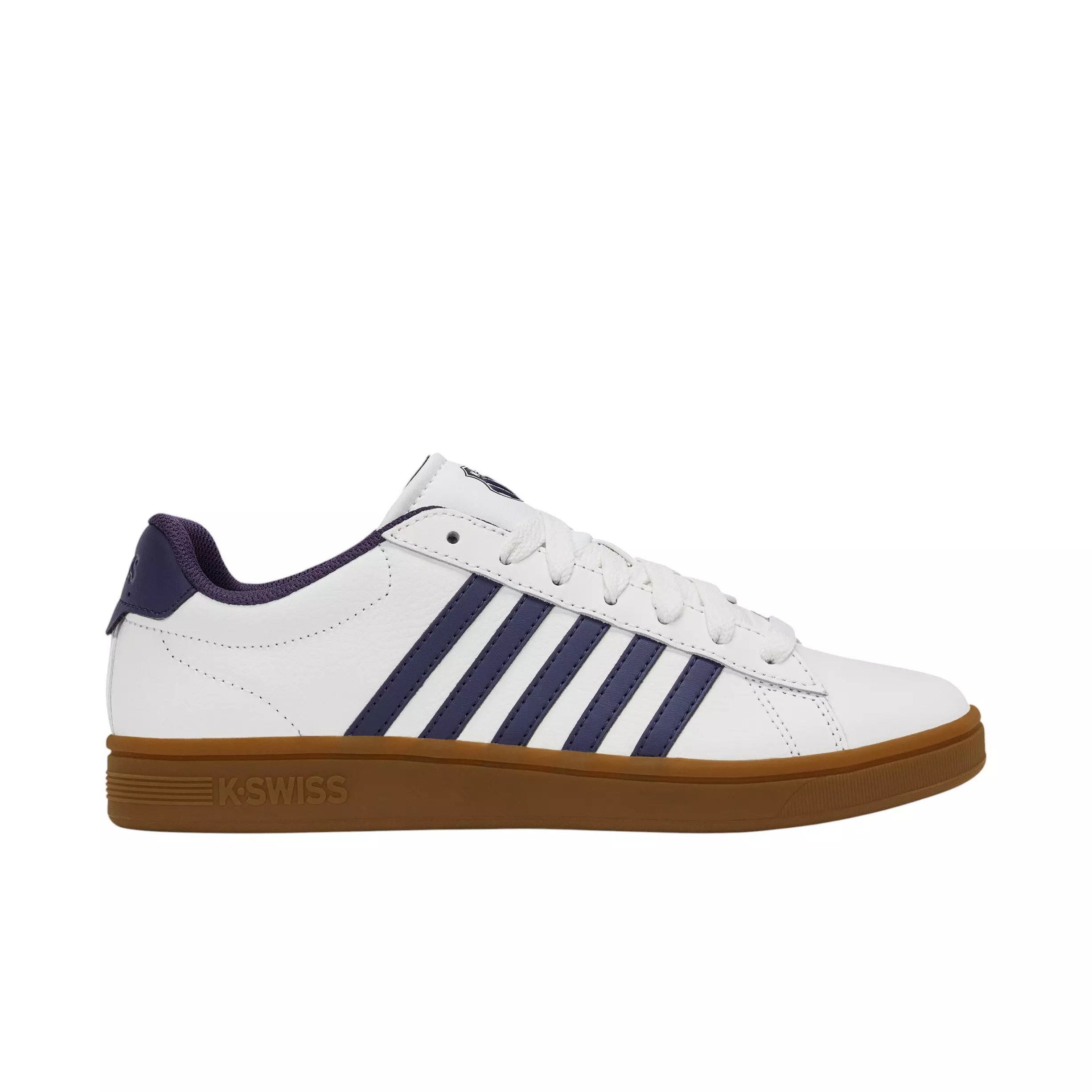 K-Swiss Court Tiebreak II "Bright White/Naval Academy/Gum" Men's Shoe - WHITE/NAVY/GUM