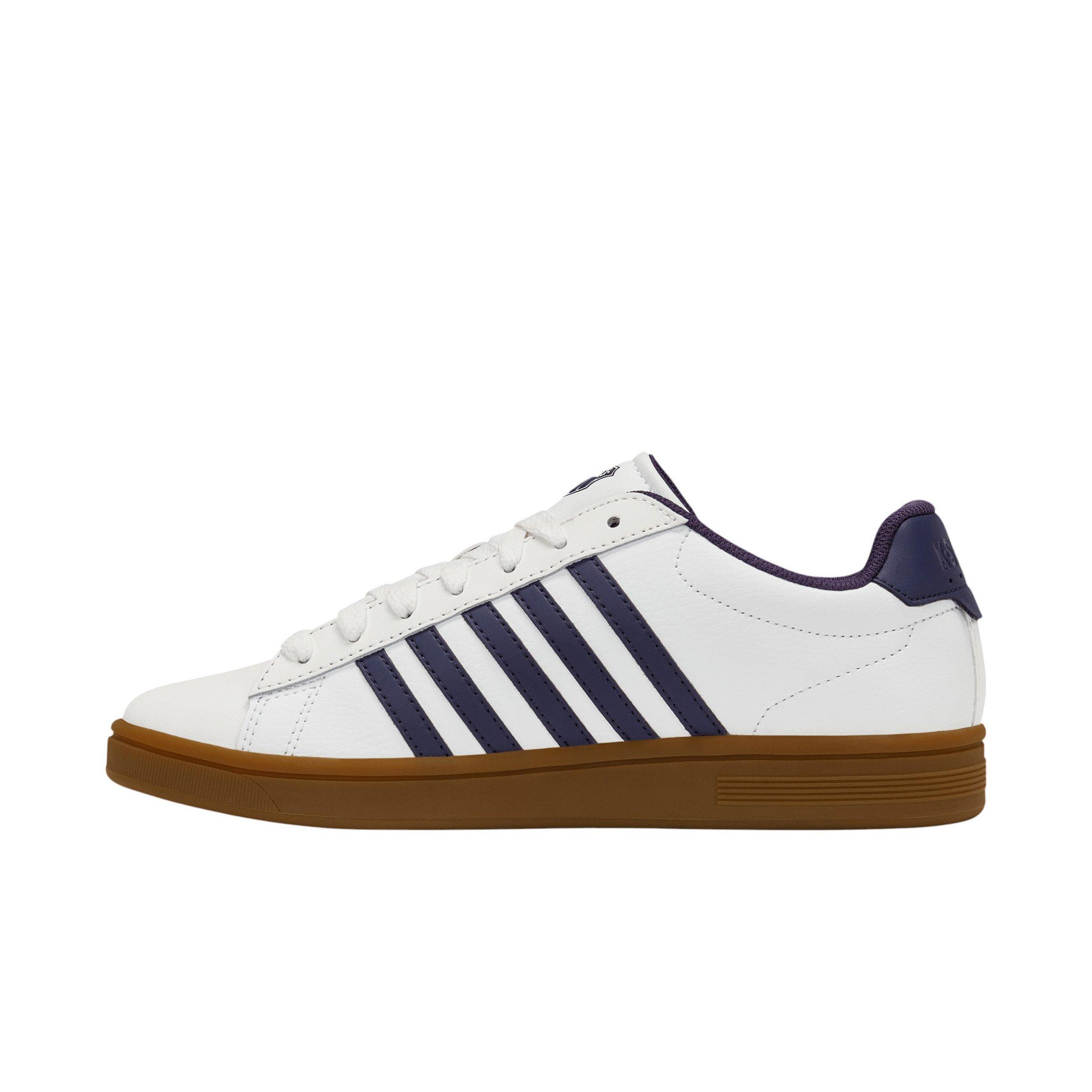 K-Swiss Court Tiebreak II "Bright White/Naval Academy/Gum" Men's Shoe - WHITE/NAVY/GUM