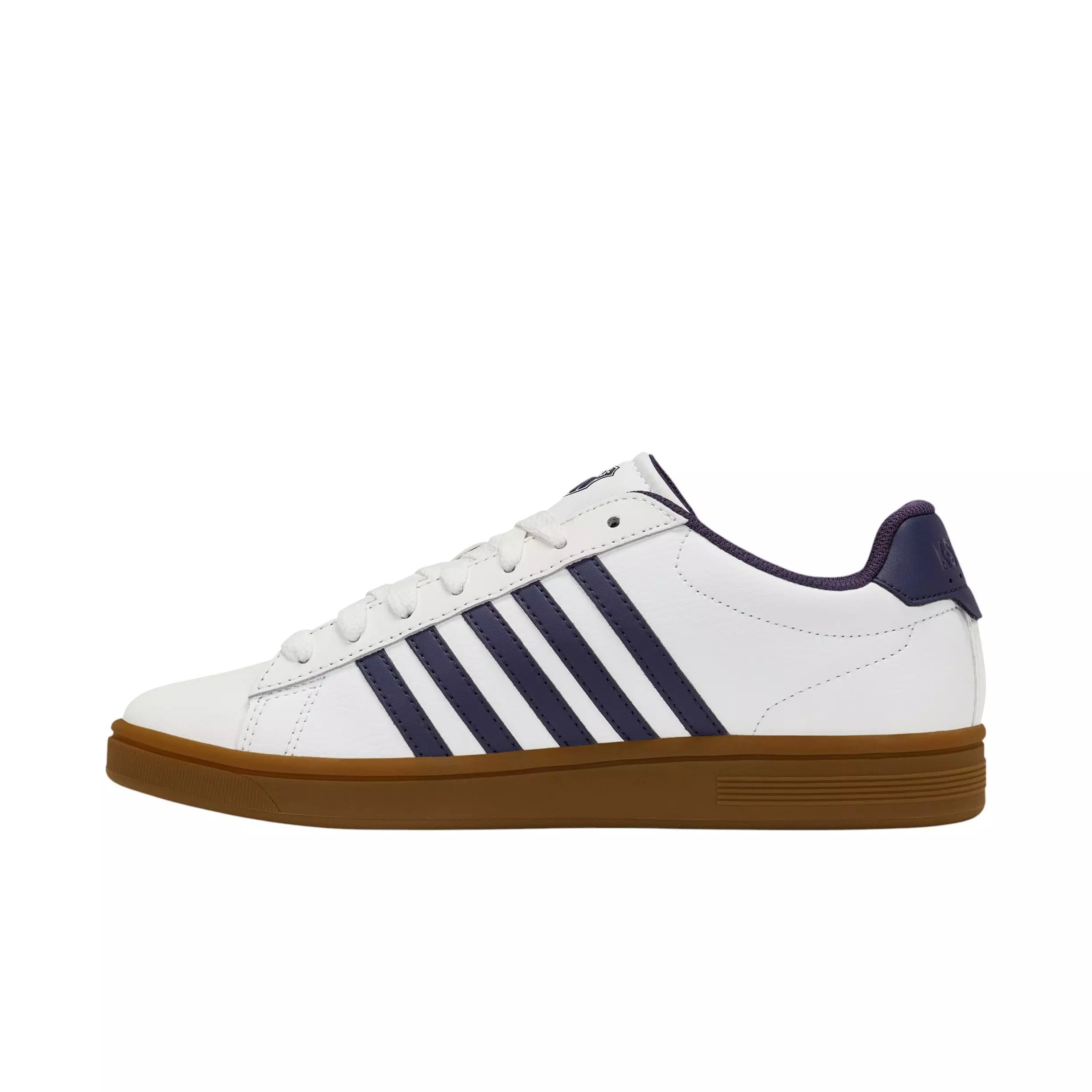 K-Swiss Court Tiebreak II "Bright White/Naval Academy/Gum" Men's Shoe - WHITE/NAVY/GUM