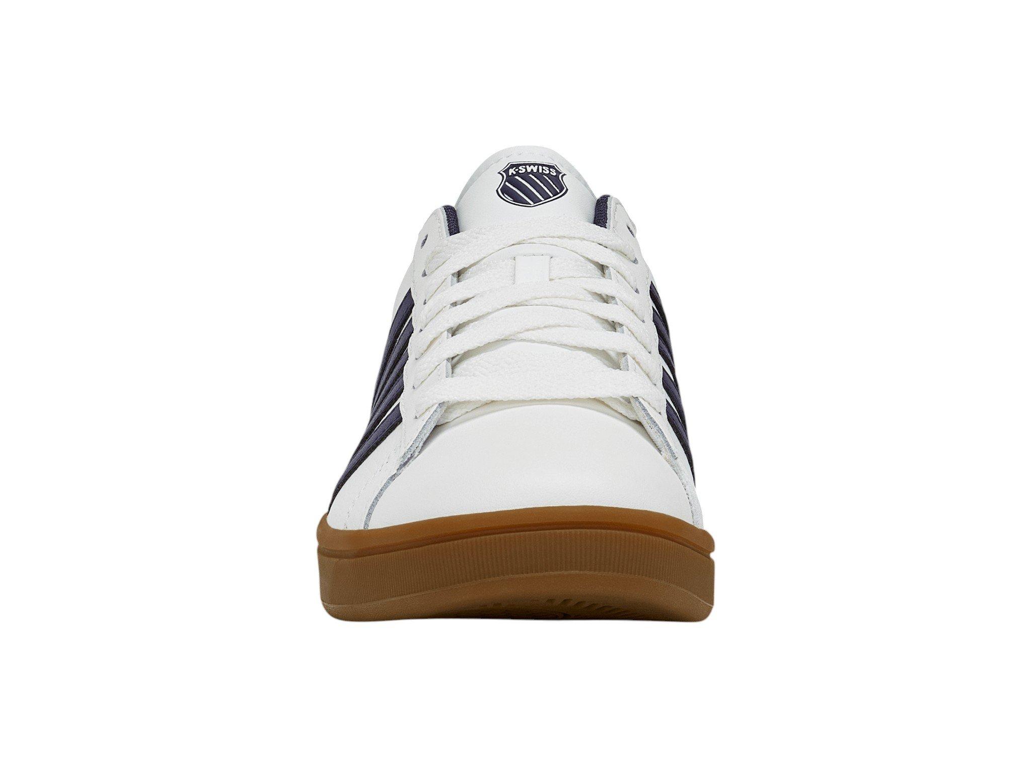 K-Swiss Court Tiebreak II "Bright White/Naval Academy/Gum" Men's Shoe - WHITE/NAVY/GUM