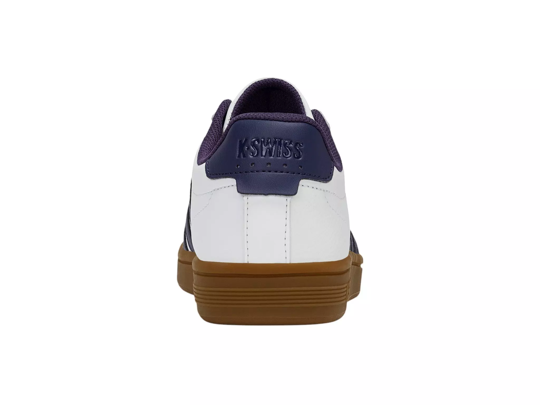 K-Swiss Court Tiebreak II "Bright White/Naval Academy/Gum" Men's Shoe - WHITE/NAVY/GUM