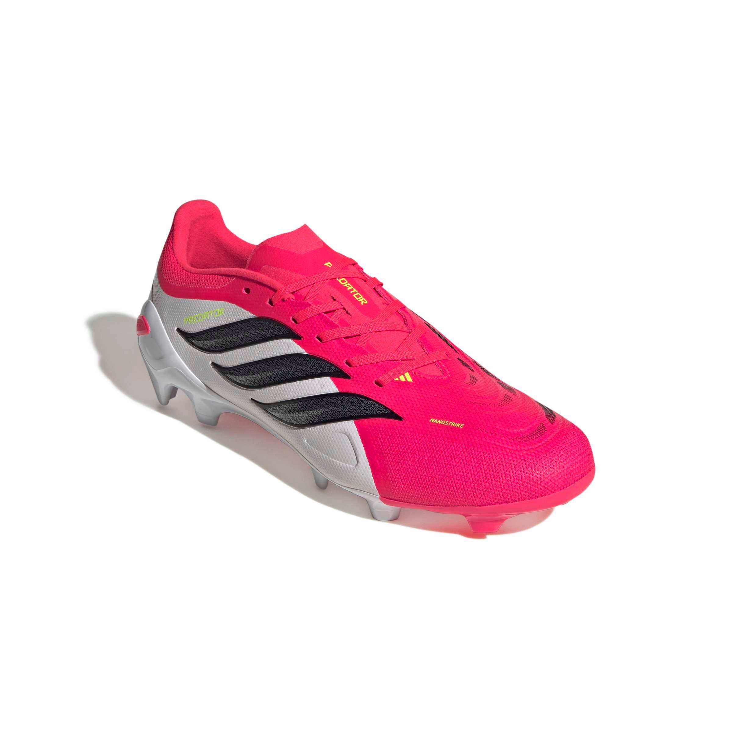 adidas Predator League FG "Lucid Red/Core Black/Ftwr White" Men's Soccer Cleat - RED/BLACK/WHITE Thumbnail View 3