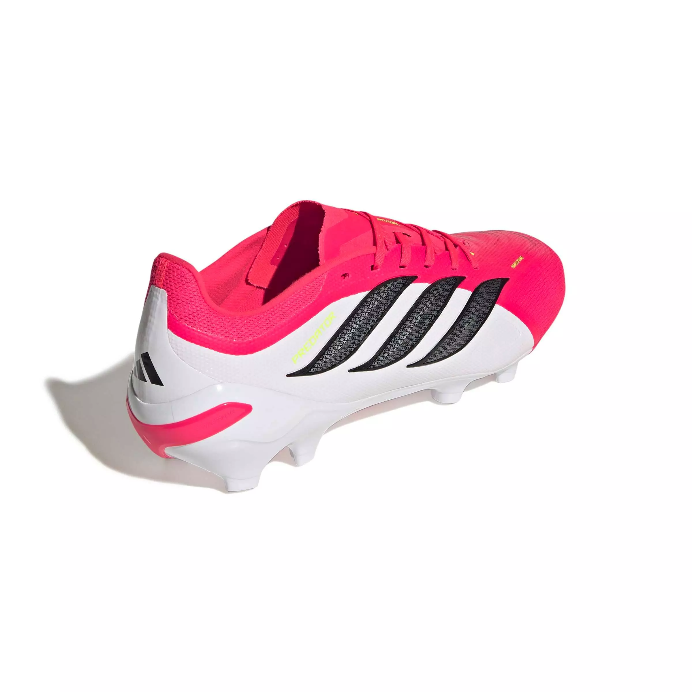 adidas Predator League FG "Lucid Red/Core Black/Ftwr White" Men's Soccer Cleat - RED/BLACK/WHITE