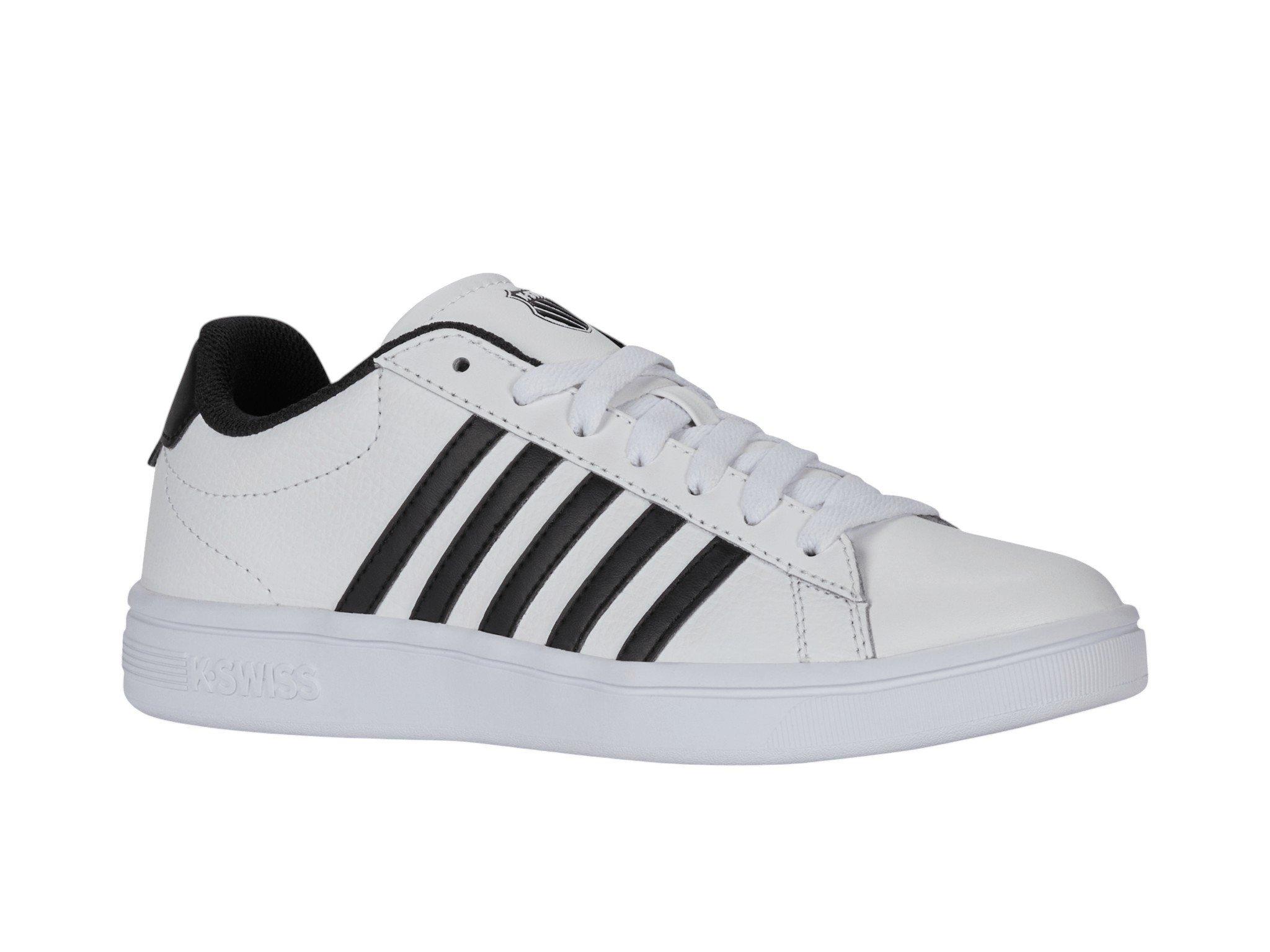 K-Swiss Court Tiebreak II "White/Black/White" Men's Shoe - WHITE/BLACK