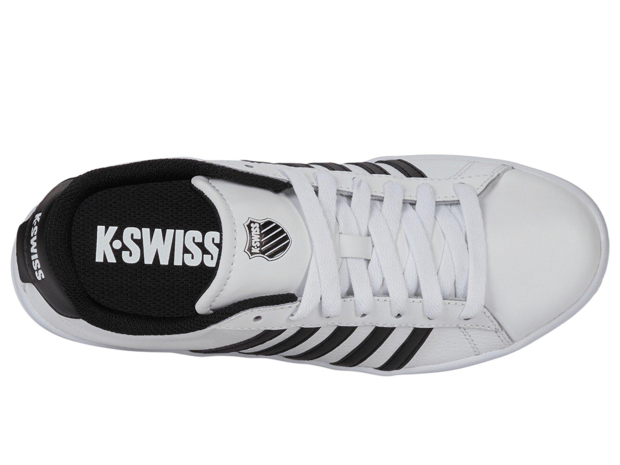 K-Swiss Court Tiebreak II "White/Black/White" Men's Shoe - WHITE/BLACK