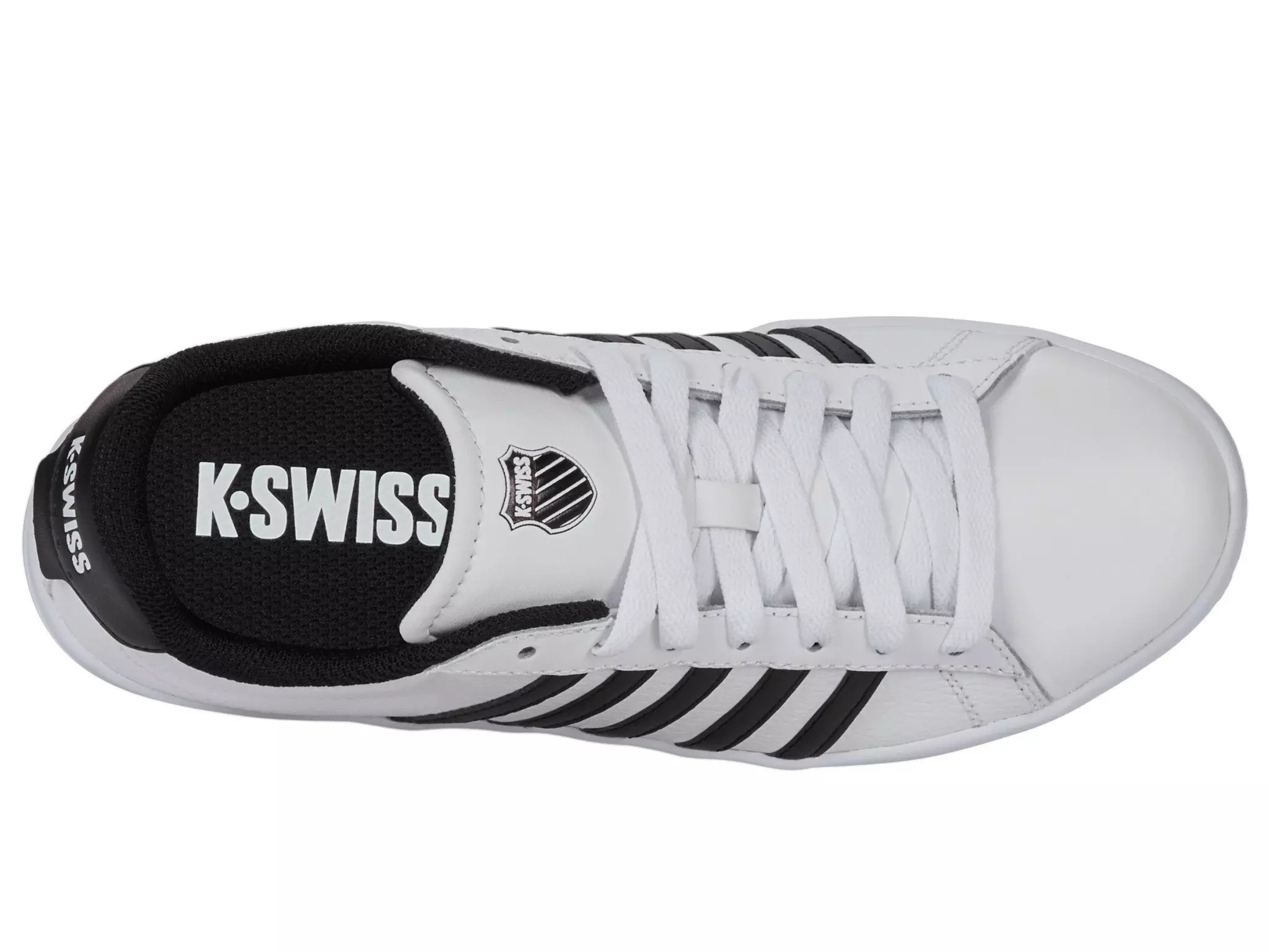 K-Swiss Court Tiebreak II "White/Black/White" Men's Shoe - WHITE/BLACK