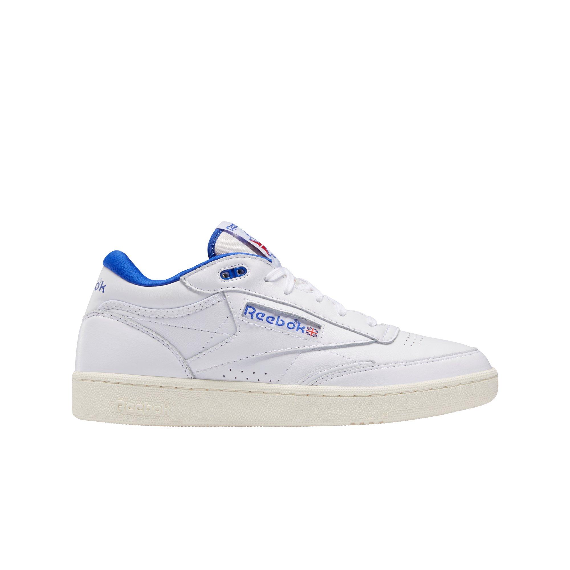 Reebok Club C Mid II Vintage "Ftwr White/Bright Cobalt/Classic White" Men's Shoe - WHITE/ROYAL Thumbnail View 1