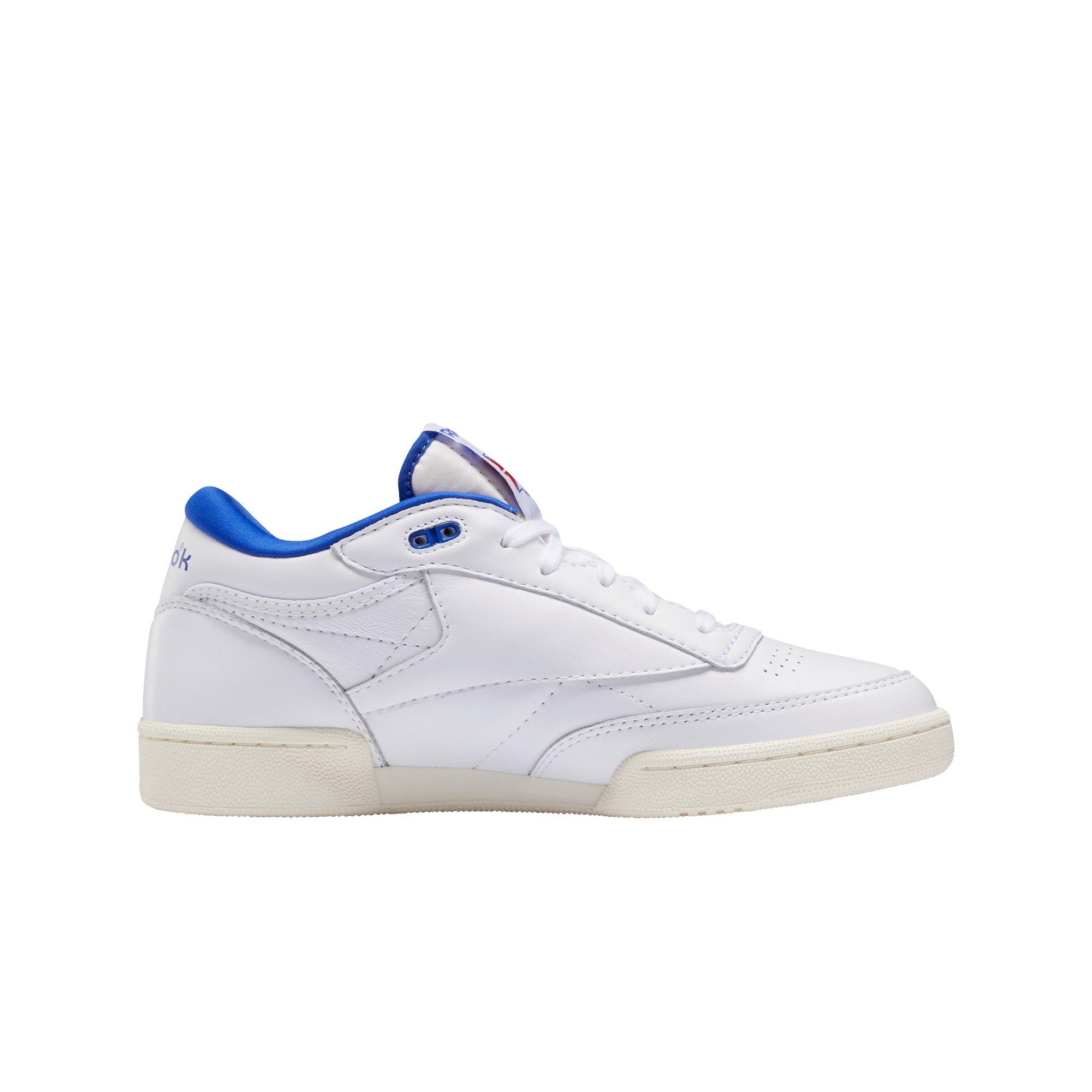 Reebok Club C Mid II Vintage "Ftwr White/Bright Cobalt/Classic White" Men's Shoe - WHITE/ROYAL Thumbnail View 2