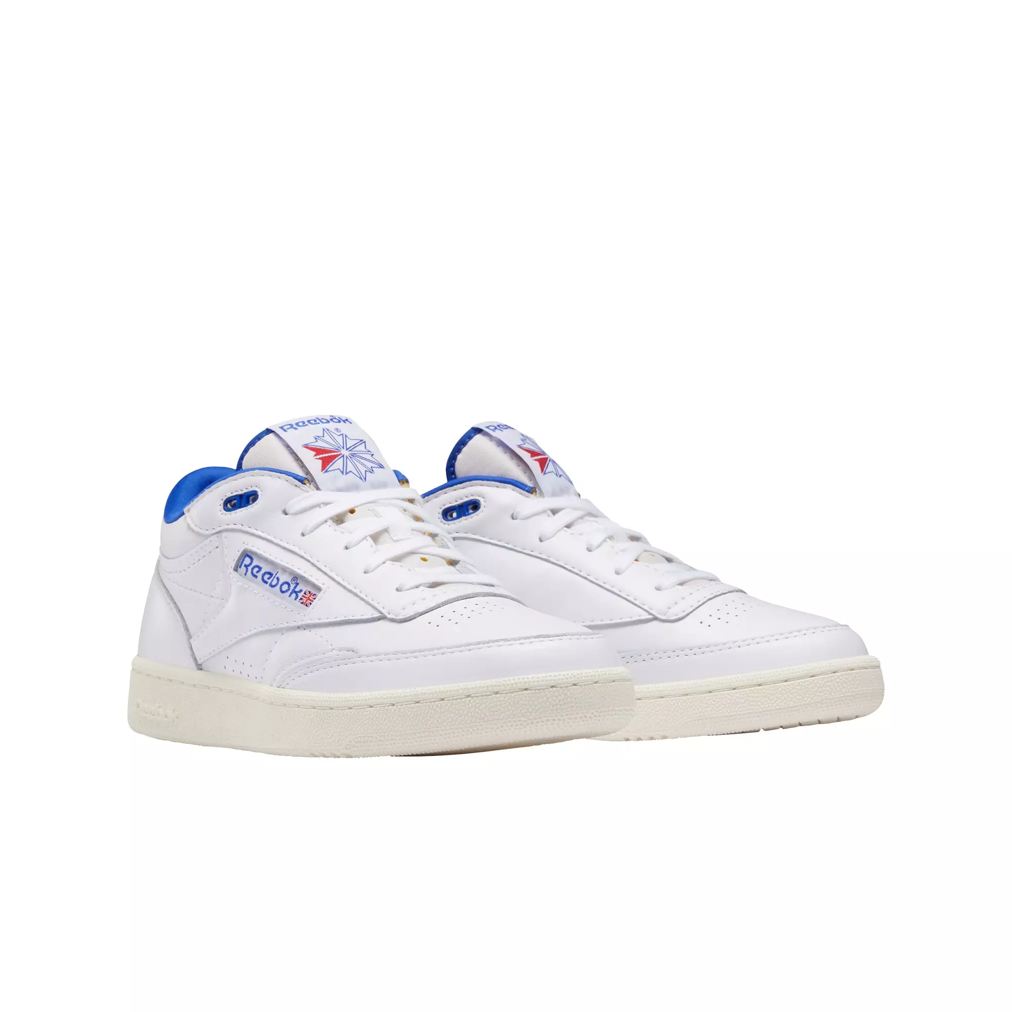 Reebok Club C Mid II Vintage "Ftwr White/Bright Cobalt/Classic White" Men's Shoe - WHITE/ROYAL