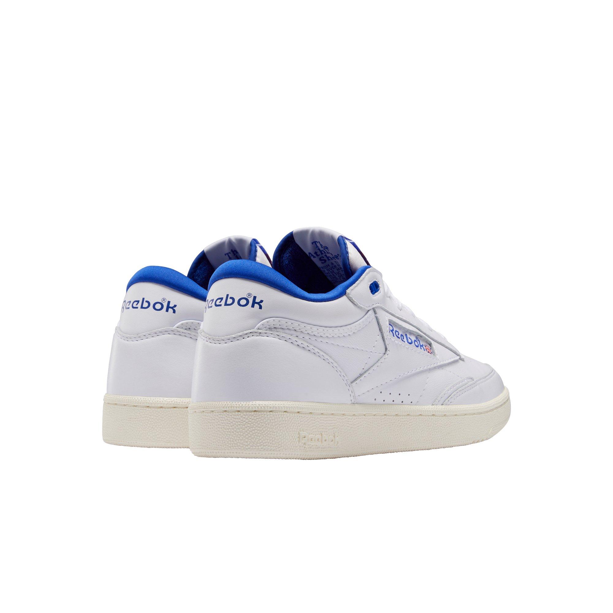 Reebok Club C Mid II Vintage "Ftwr White/Bright Cobalt/Classic White" Men's Shoe - WHITE/ROYAL Thumbnail View 6