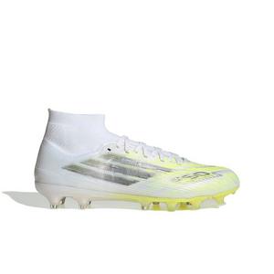 adidas F50 Sparkfusion Pro Mid Cut MG "Ftwr White/Iron Metallic/Hi-Res Yellow" Women's Soccer Cleat
