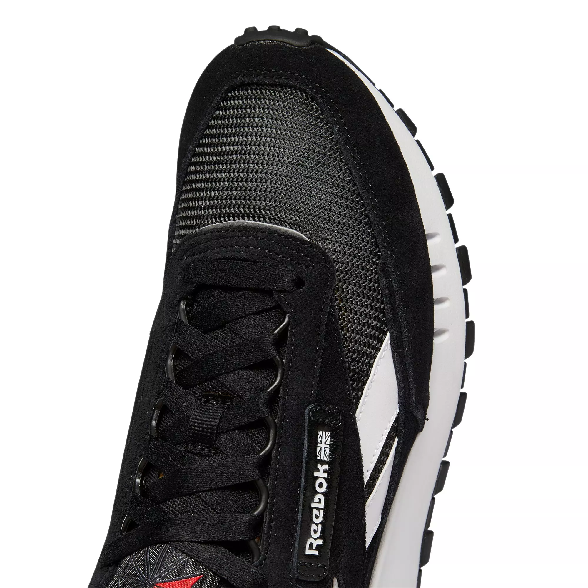 Reebok Classic Leather Legacy "Core Black/Cold Grey/Vector Red" Men's Shoe - BLACK/GREY/RED