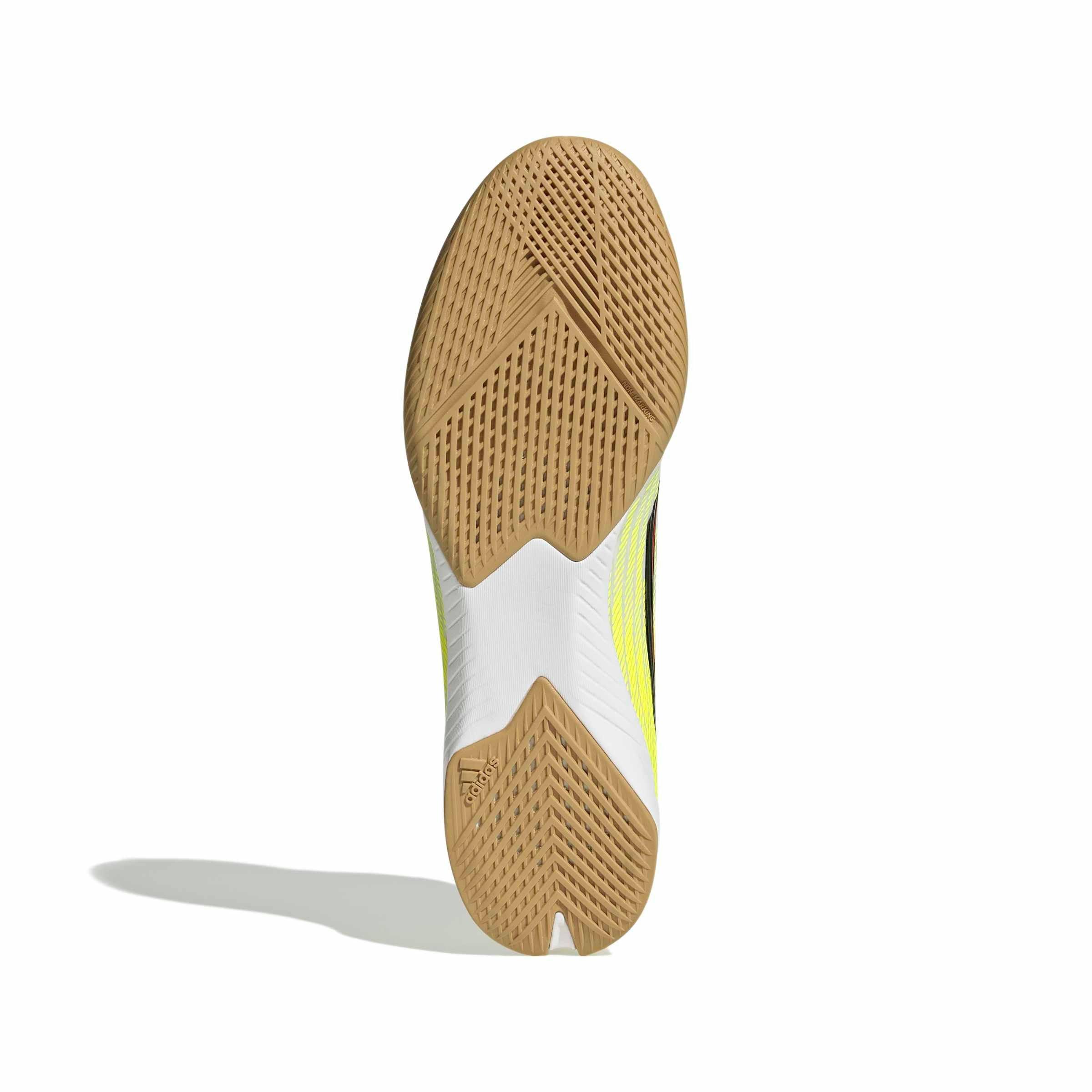 adidas F50 League Indoor "Team Solar Yellow 2/Core Black/Lucid Red" Men's Soccer Shoe - YELLOW/BLACK/RED Thumbnail View 6