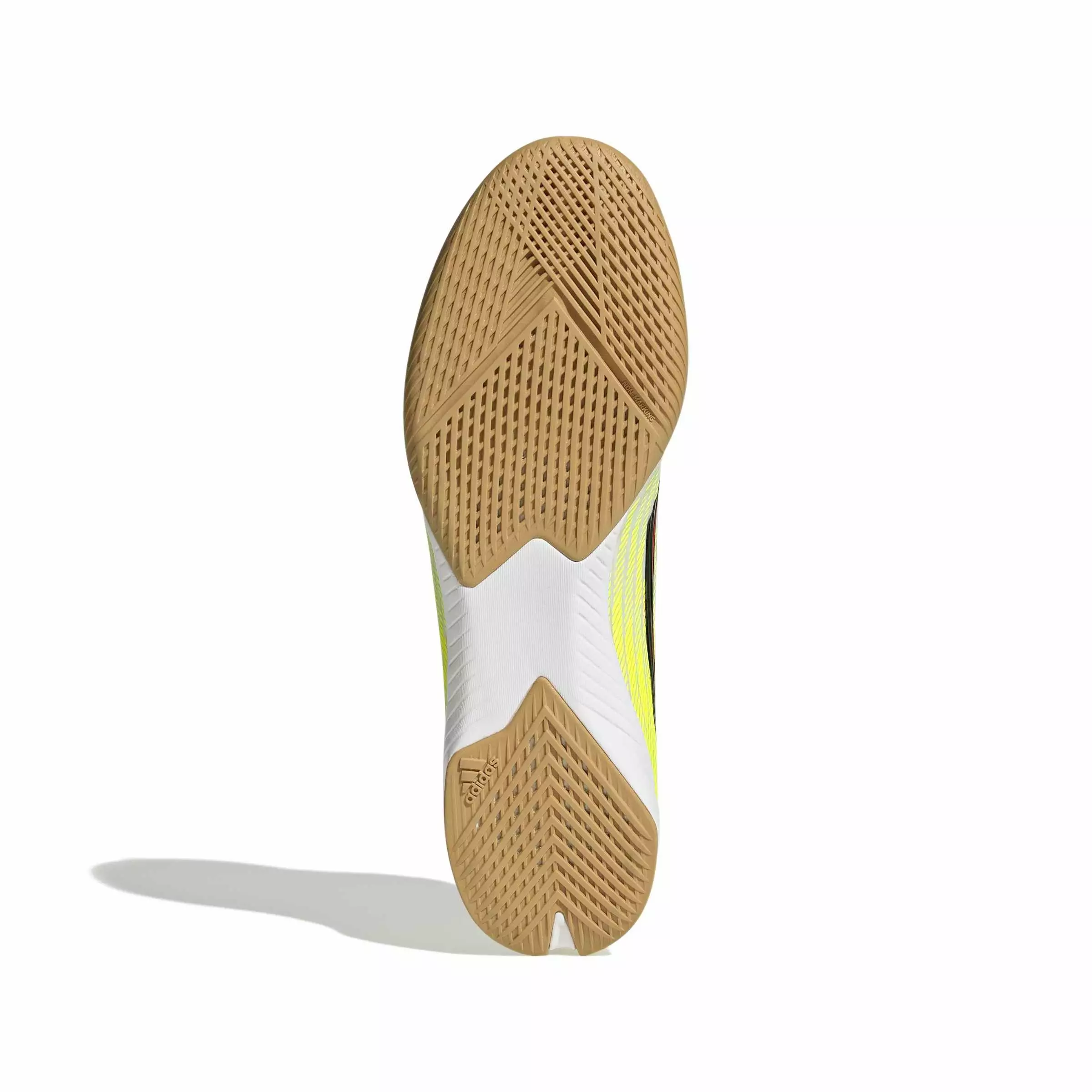 adidas F50 League Indoor "Team Solar Yellow 2/Core Black/Lucid Red" Men's Soccer Shoe - YELLOW/BLACK/RED