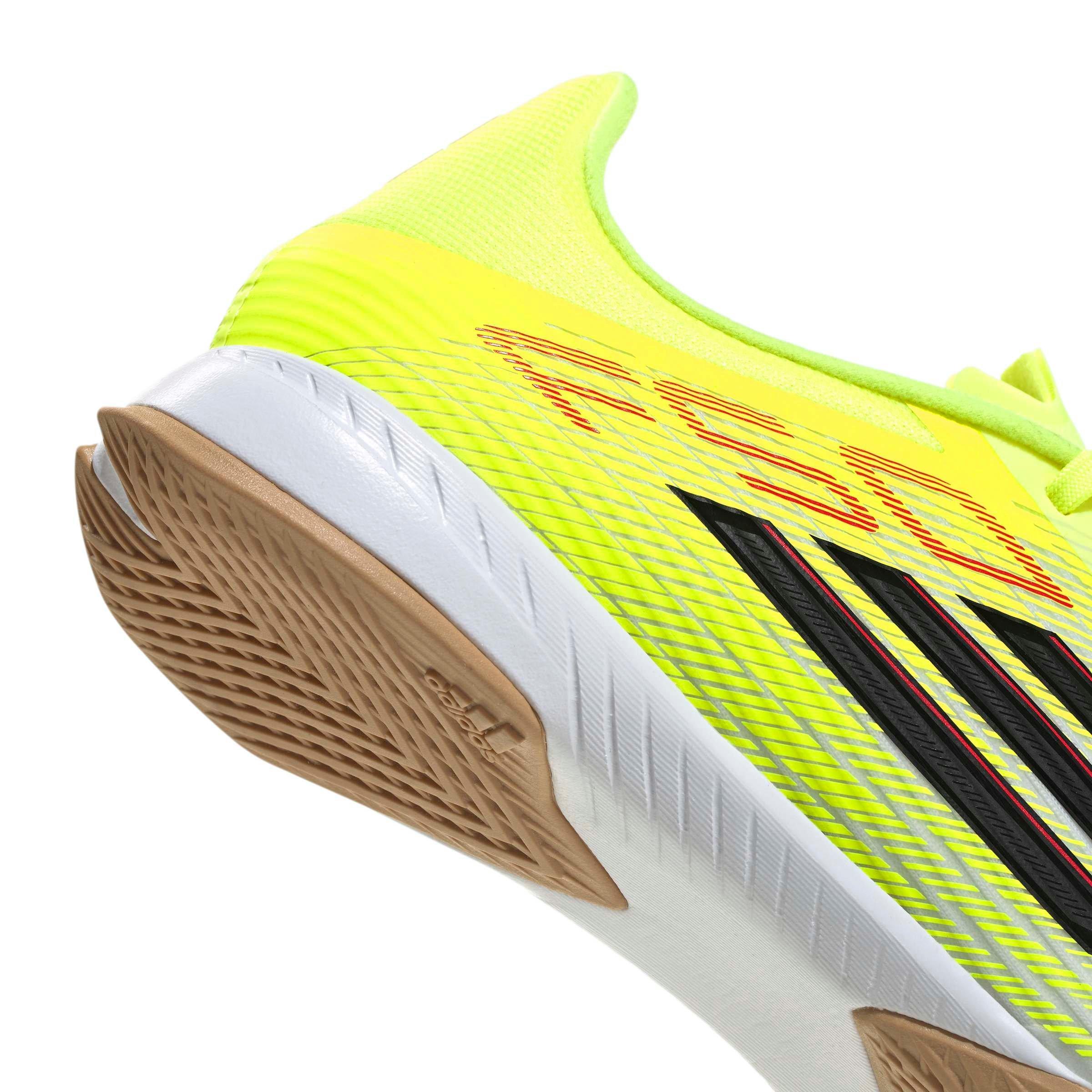 adidas F50 League Indoor "Team Solar Yellow 2/Core Black/Lucid Red" Men's Soccer Shoe - YELLOW/BLACK/RED Thumbnail View 8