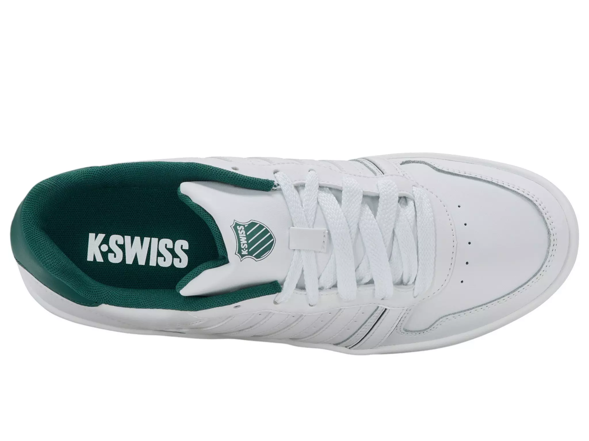 K-Swiss Court Palisades "White/Posy Green" Men's Shoe - WHITE/POSY GREEN