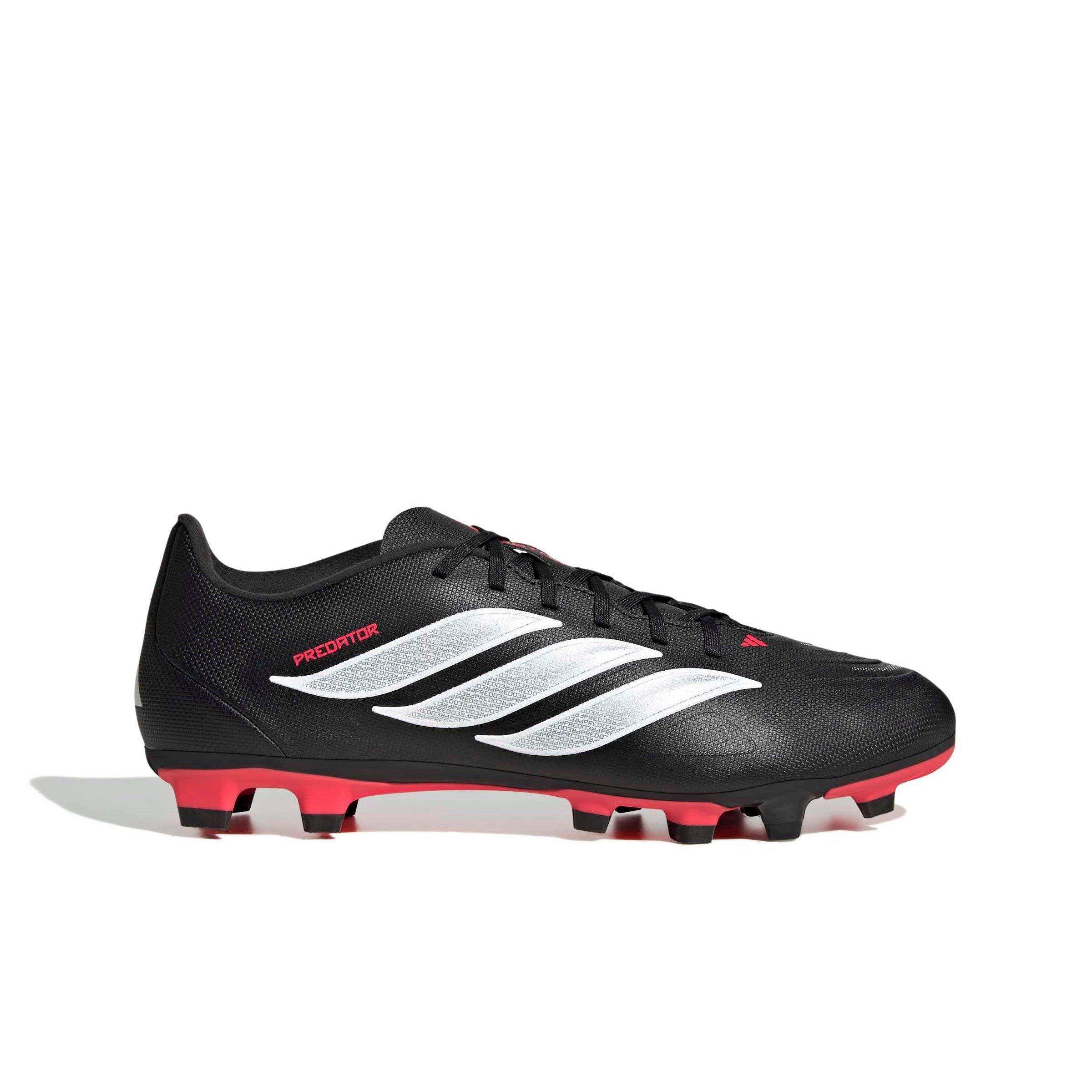 adidas Predator Club MG "Core Black/Ftwr White/Lucid Red" Men's Soccer Cleat - BLACK/WHITE/RED Thumbnail View 1