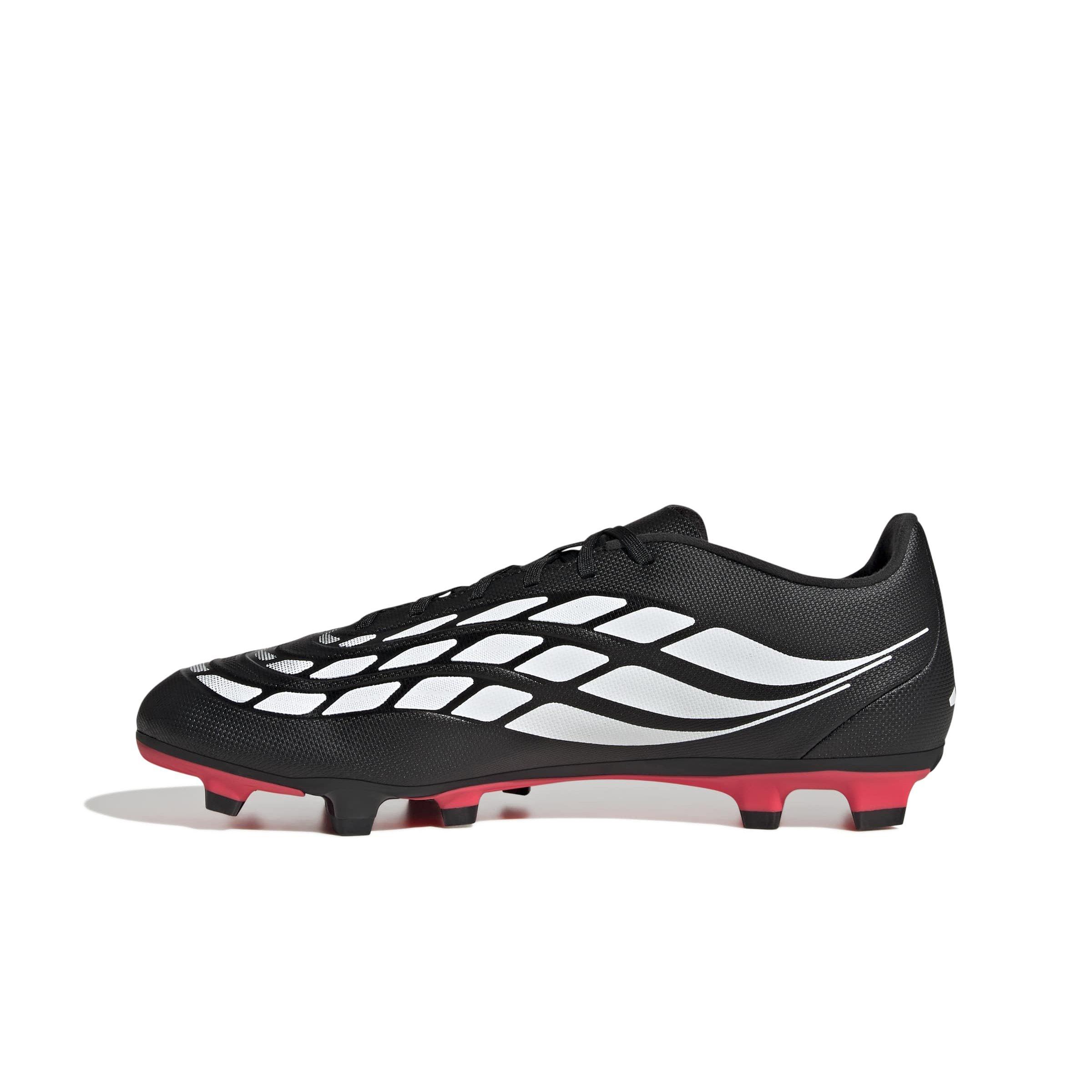 adidas Predator Club MG "Core Black/Ftwr White/Lucid Red" Men's Soccer Cleat - BLACK/WHITE/RED Thumbnail View 2